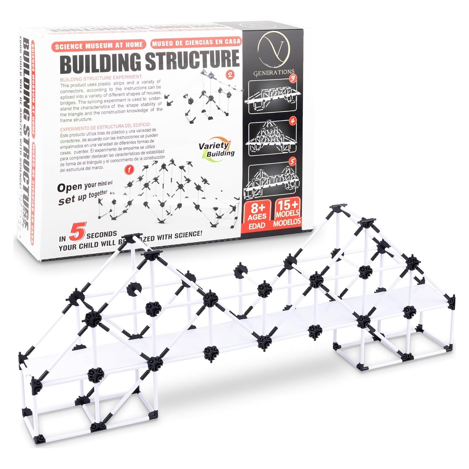 Kit STEM Puentes y Edificios V Generations 250 Piezas