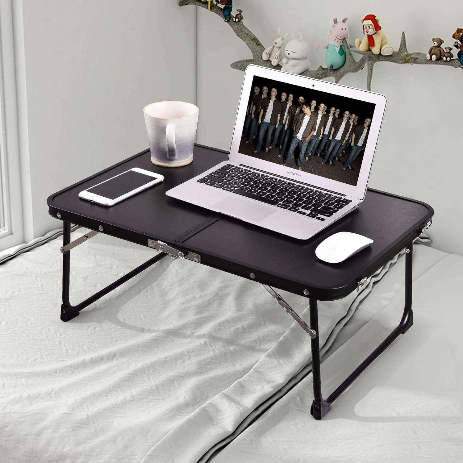 Mesa de Laptop Plegable CHEERWELL Negra 38.86x29.97cm