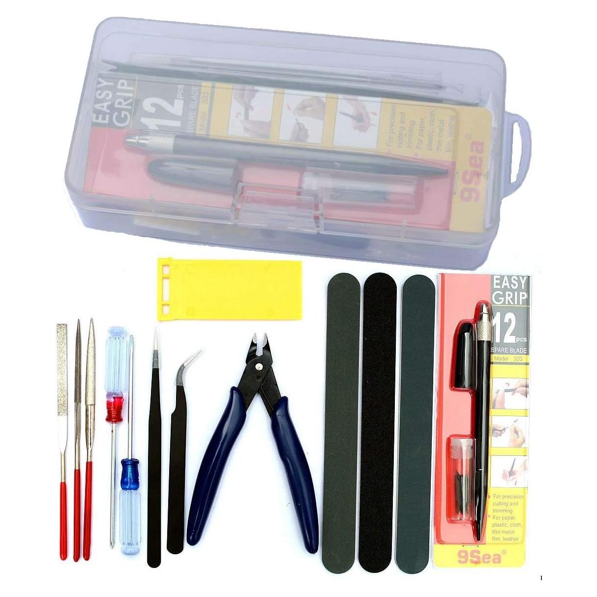 Juego de Herramientas para Modelistas Alemon - 12 Piezas