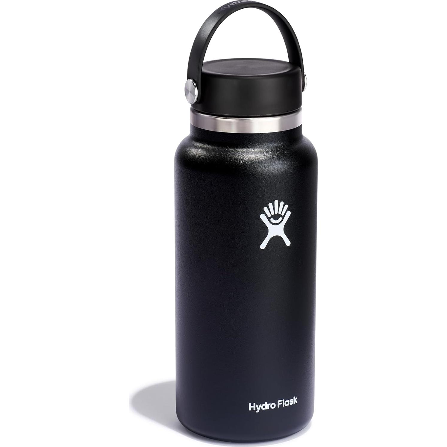 Botella de agua Hydro Flask 32 oz acero inoxidable negra