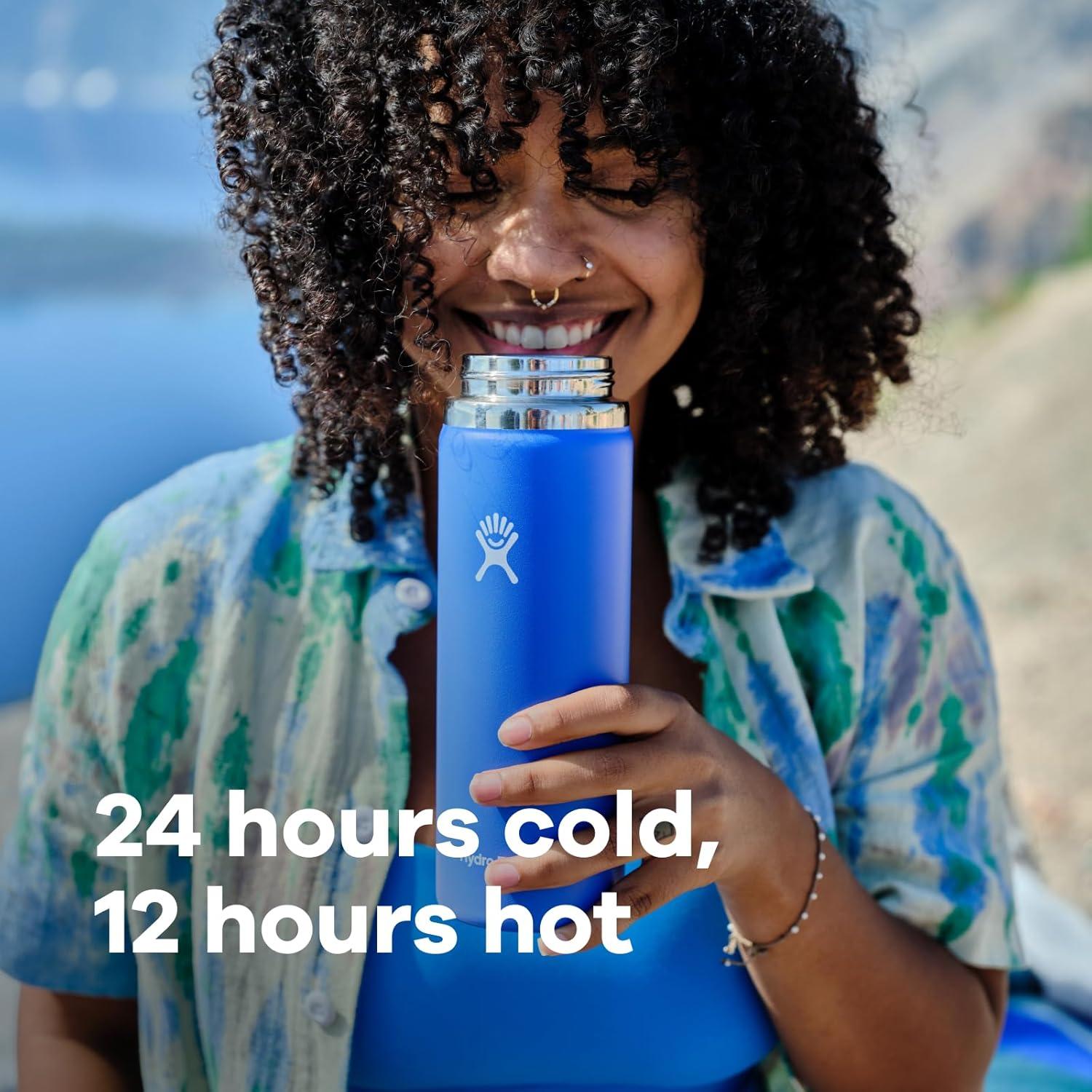 Botella de agua Hydro Flask 32 oz acero inoxidable negra