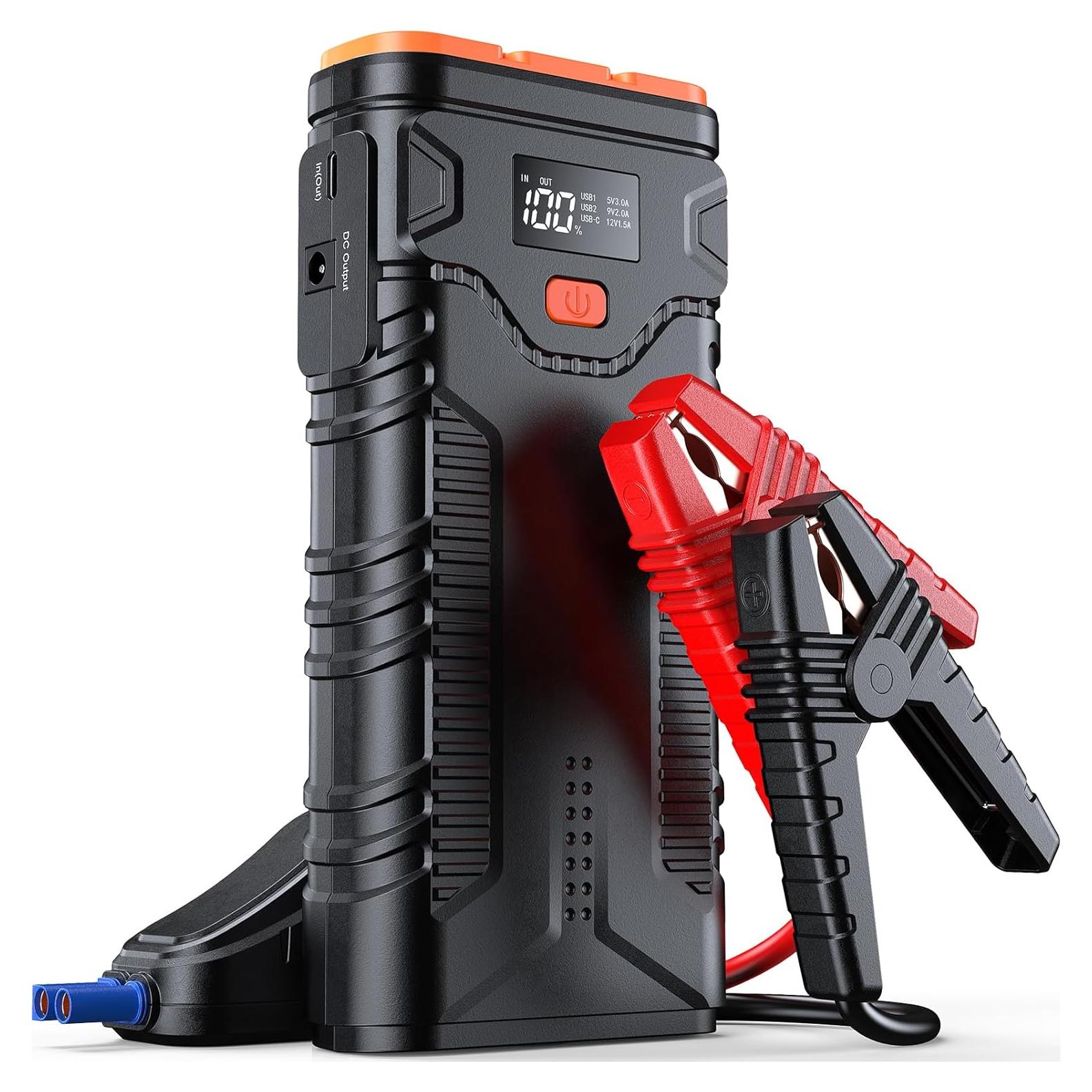 Arrancador de Coche KEUASX G32PL 2500A 12V con USB y LED