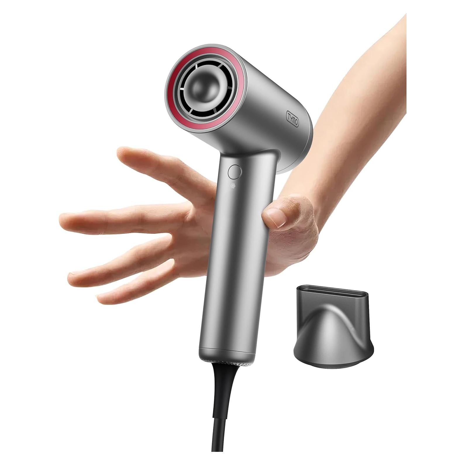 Secador de Pelo Iónico TYMO HC602 Profesional 110000 RPM Plata