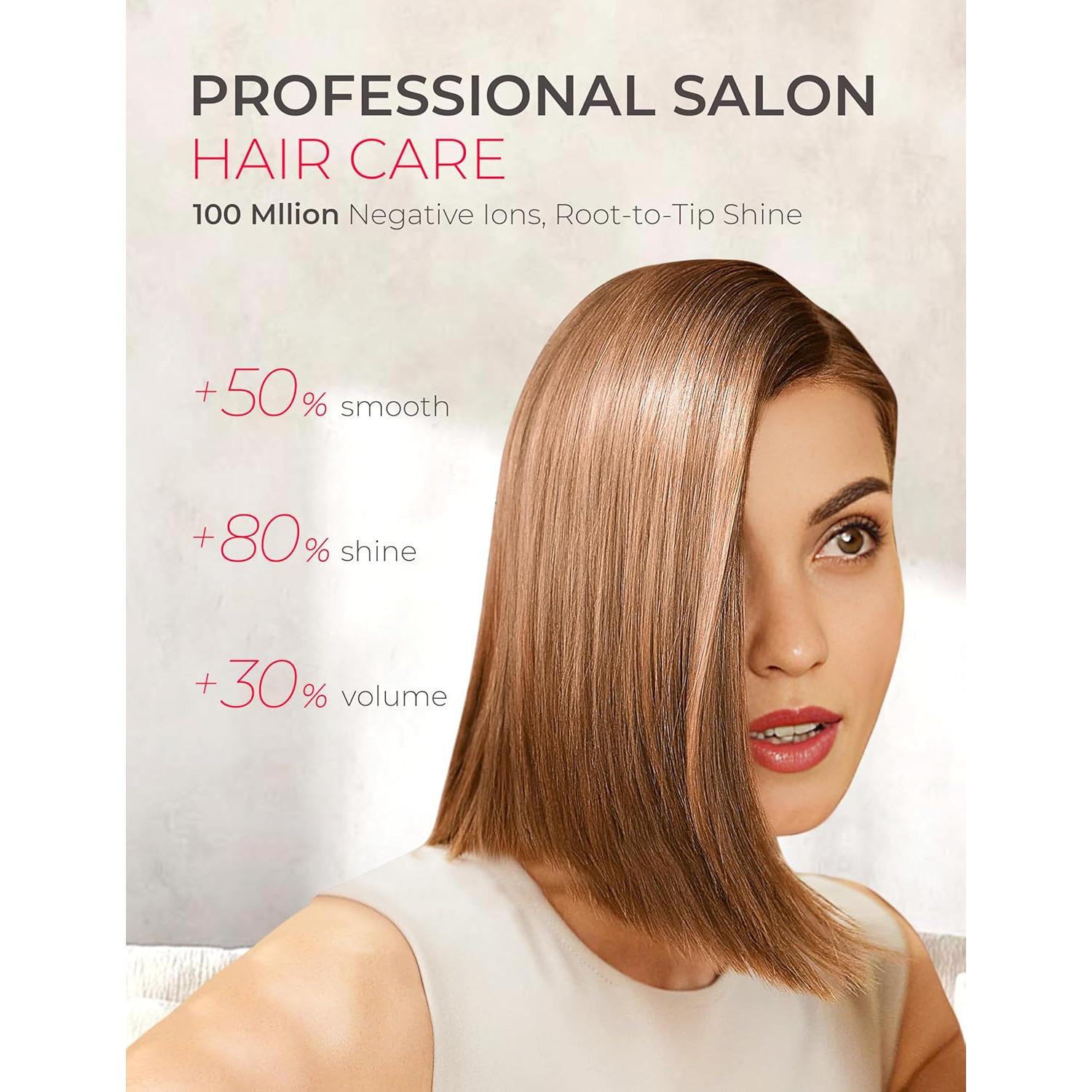 Secador de Pelo Iónico TYMO HC602 Profesional 110000 RPM Plata