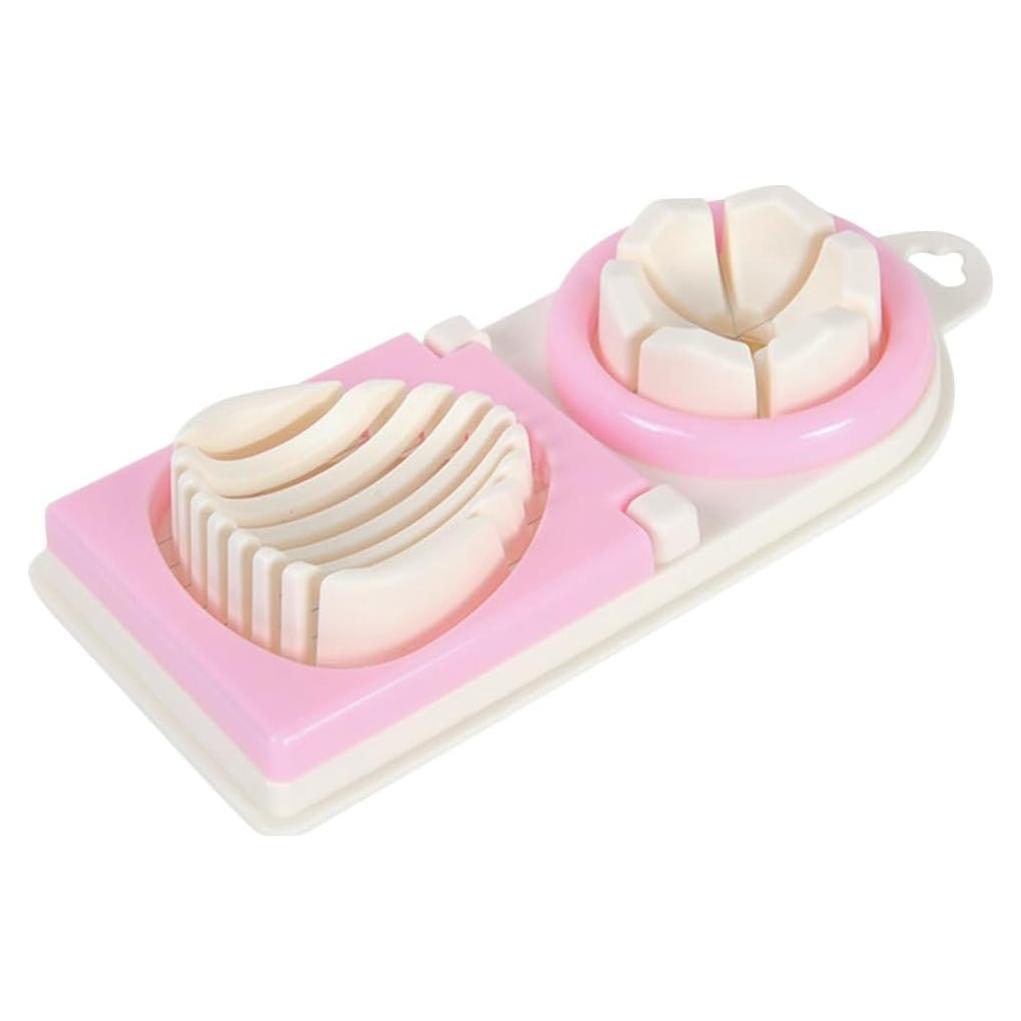 Cortador de Huevos Cocidos PRETYZOOM Acero Inoxidable Rosa
