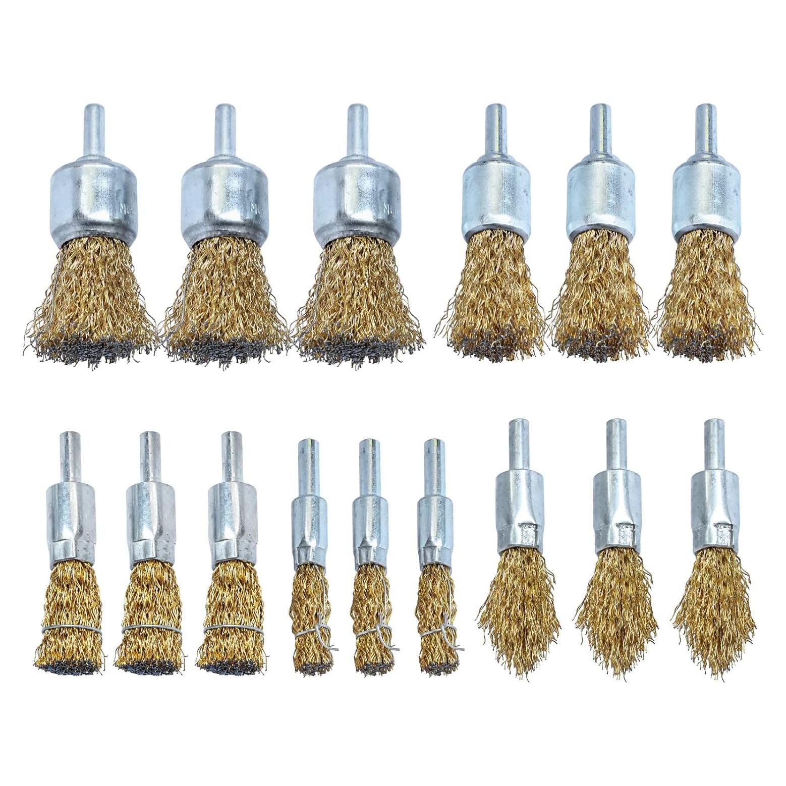 Juego de 15 Cepillos de Alambre Hiqalty para Taladro 6mm