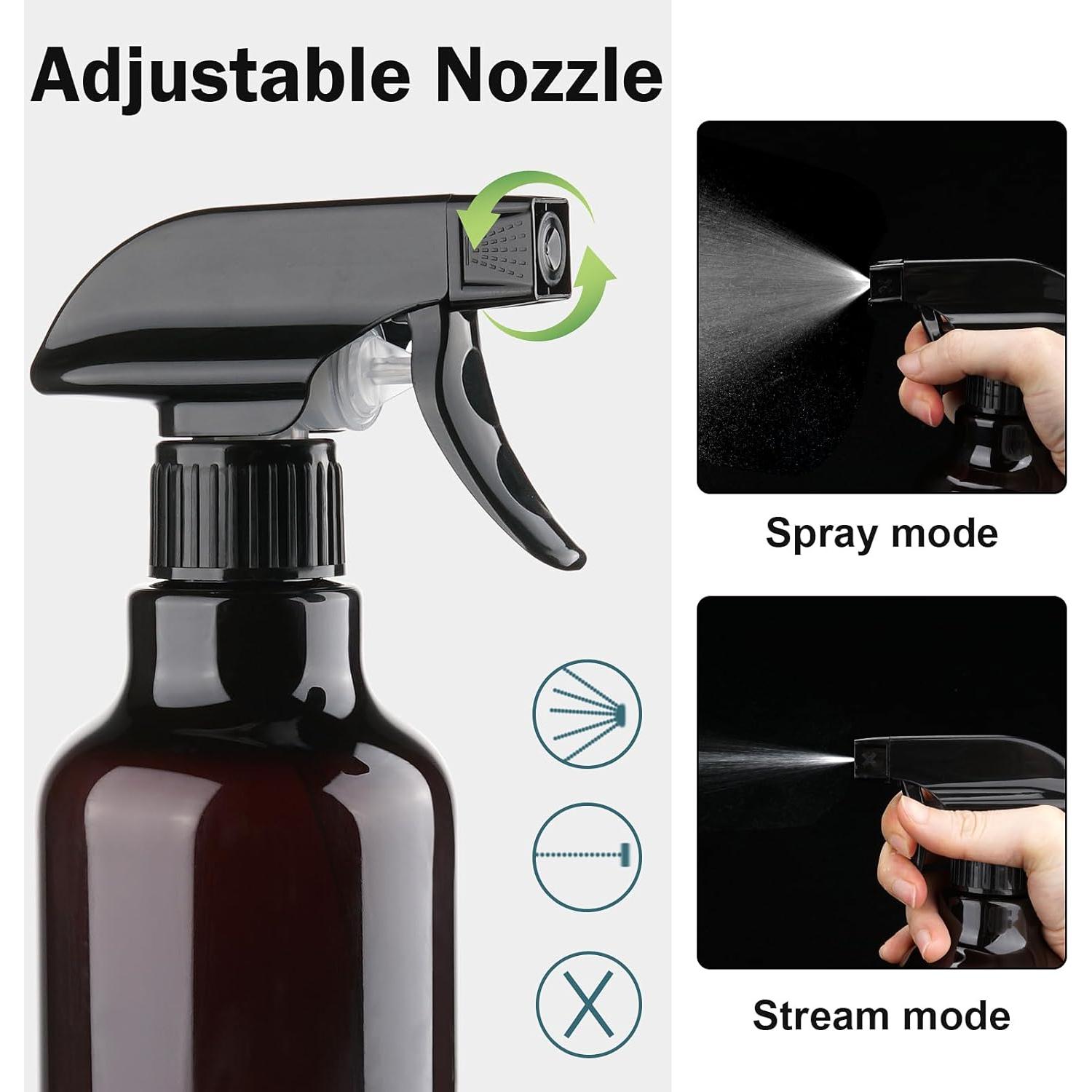 Set de 2 Botellas de Spray Plástico Hethyo 500ml Ámbar