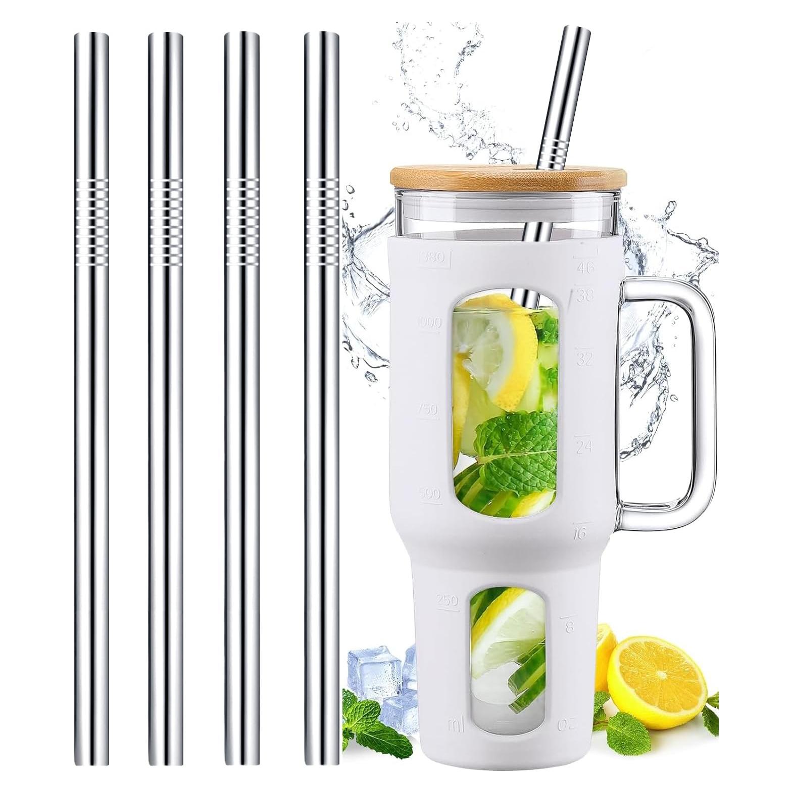 Popotes de Acero Inoxidable Vinaco 31.12 cm 4 Piezas