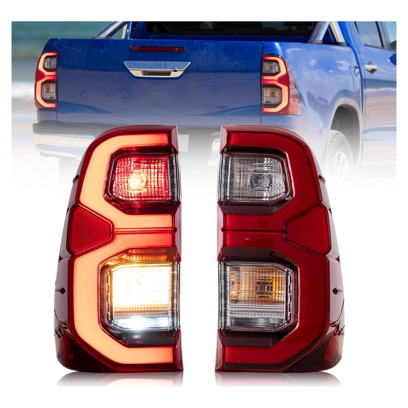 Luces Traseras LED VLAND para Toyota Hilux 2015-2020 Rojo