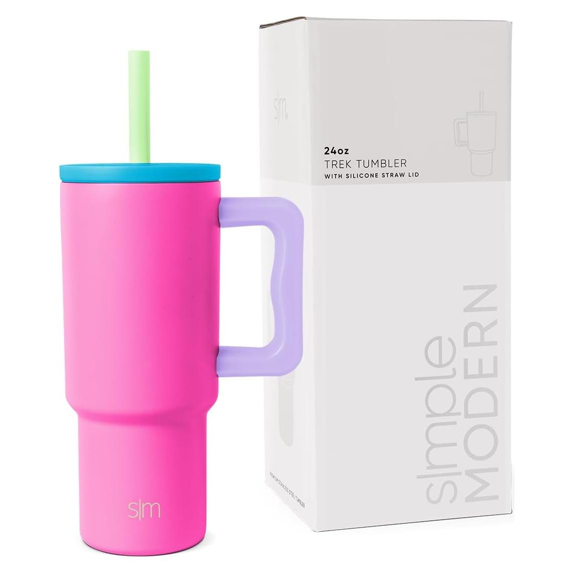 Taza Simple Modern Kids 710 ml con Asa y Tapa de Pajita