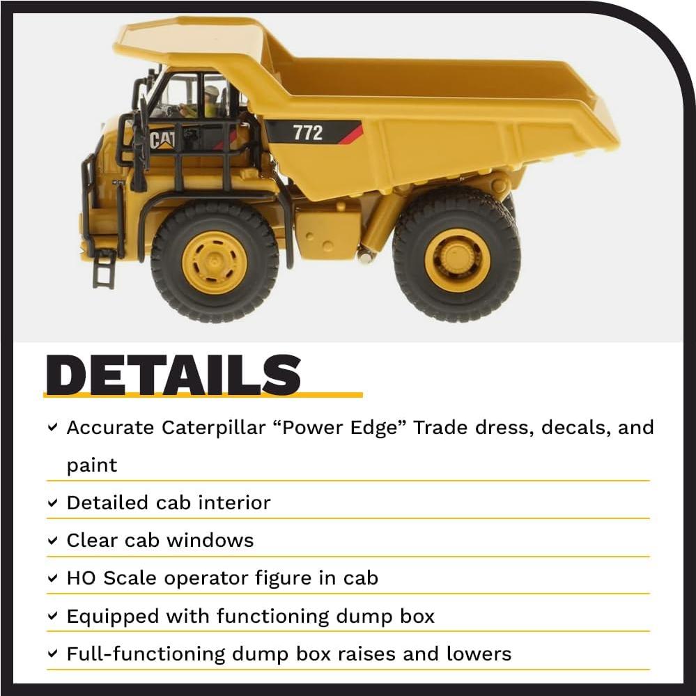 Camión Volquete Caterpillar 772 Diecast Masters 1:87