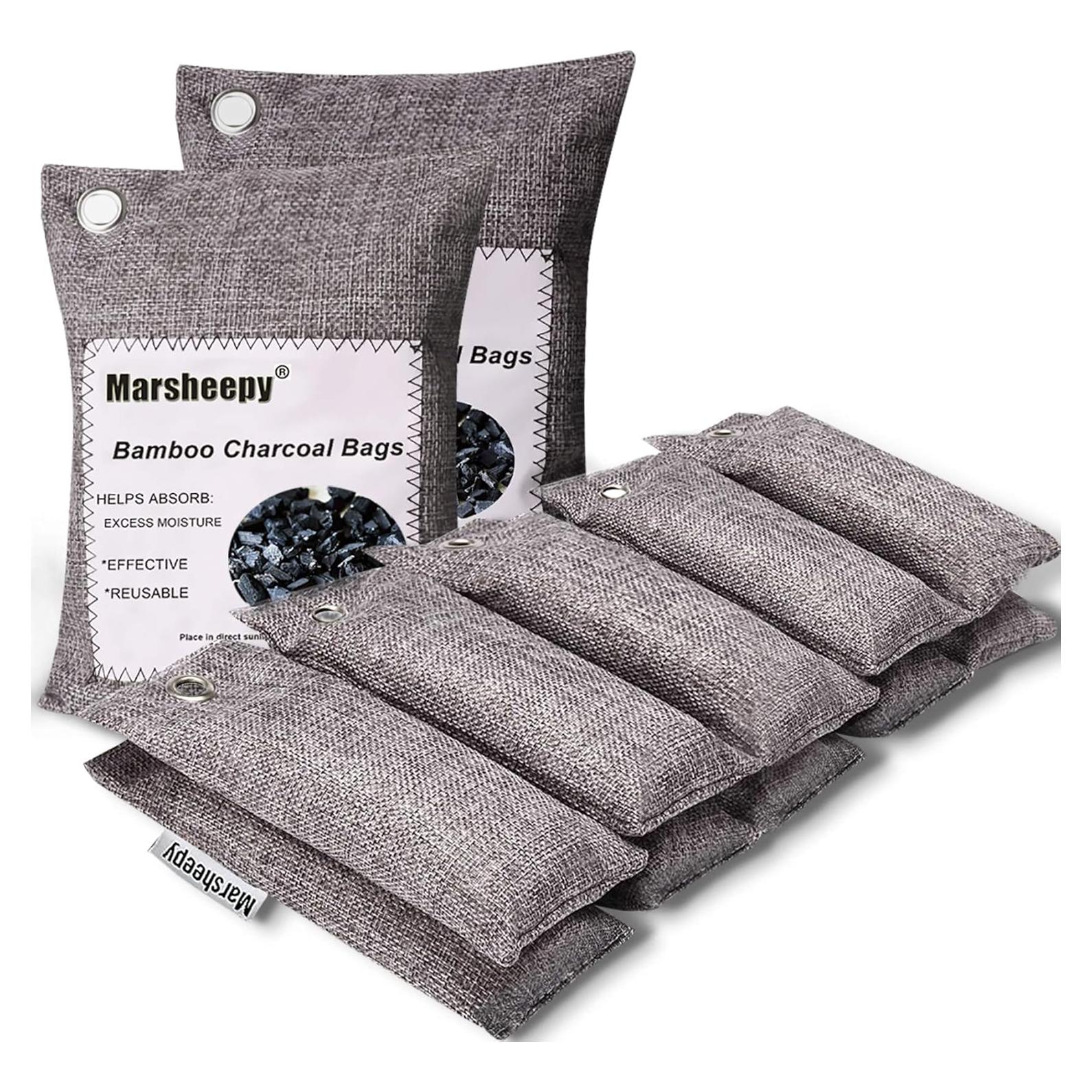 Bolsas Desodorantes de Carbón de Bambú Marsheepy 12 Paquete 200g