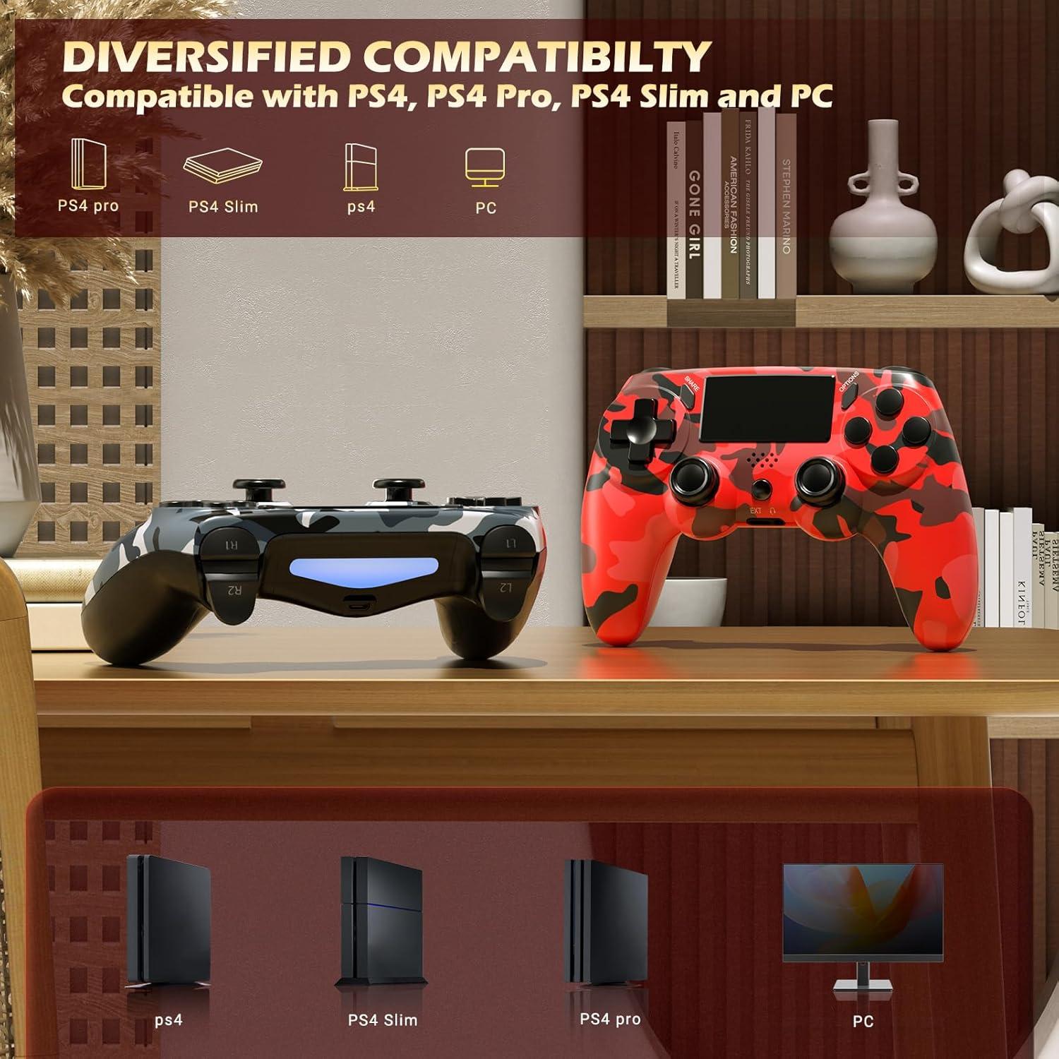 Controlador Inalámbrico KDYGPDCT para PS4/Pro/Slim - 2 Piezas