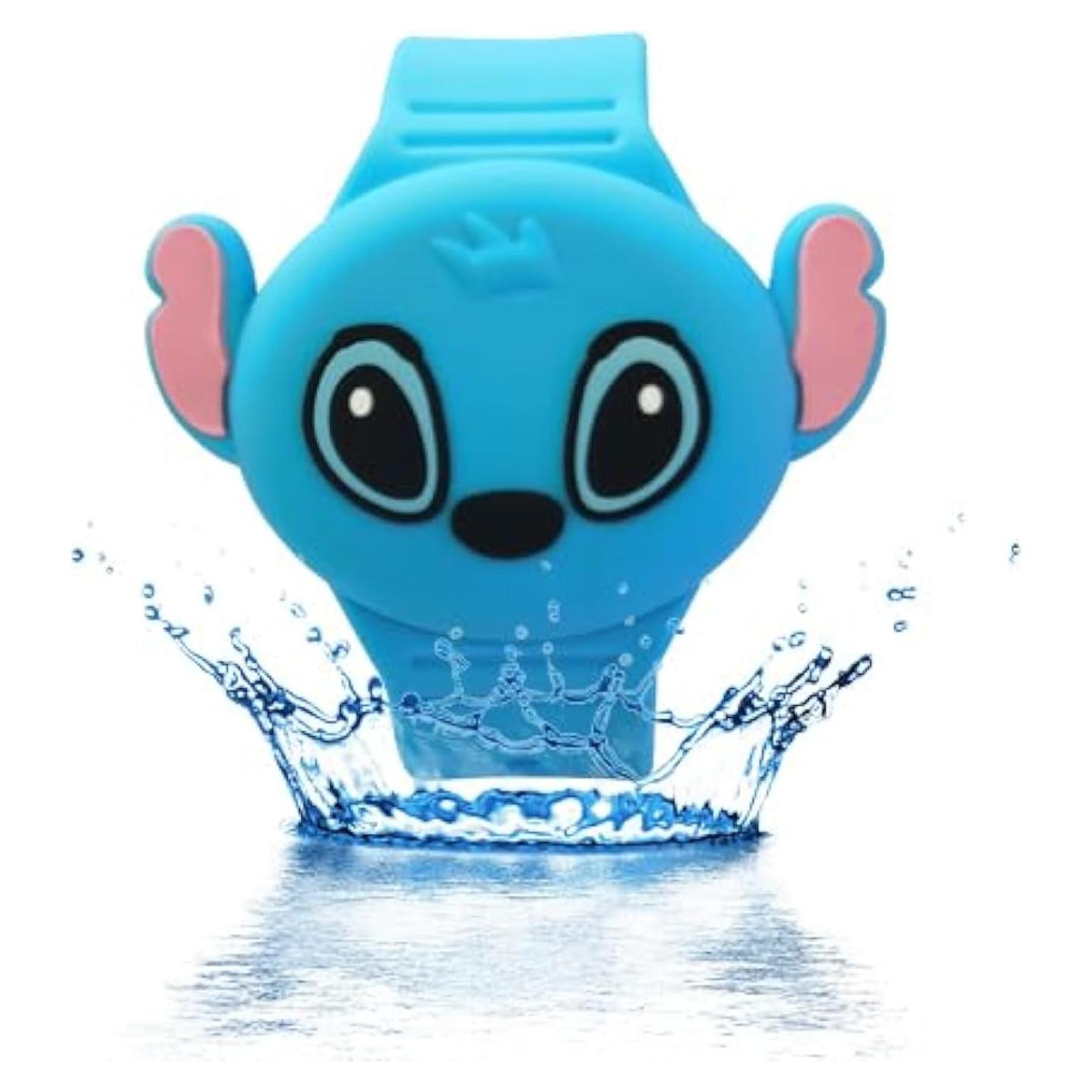 Compatible for AirTag Kids Bracelet, 3D Cute Kid ArTag Wristband Adjustable Hidden Watch Band AirT ag Holder for AirTg, Soft Silicone Waterproof ArTag Case for Kids (Blue)
