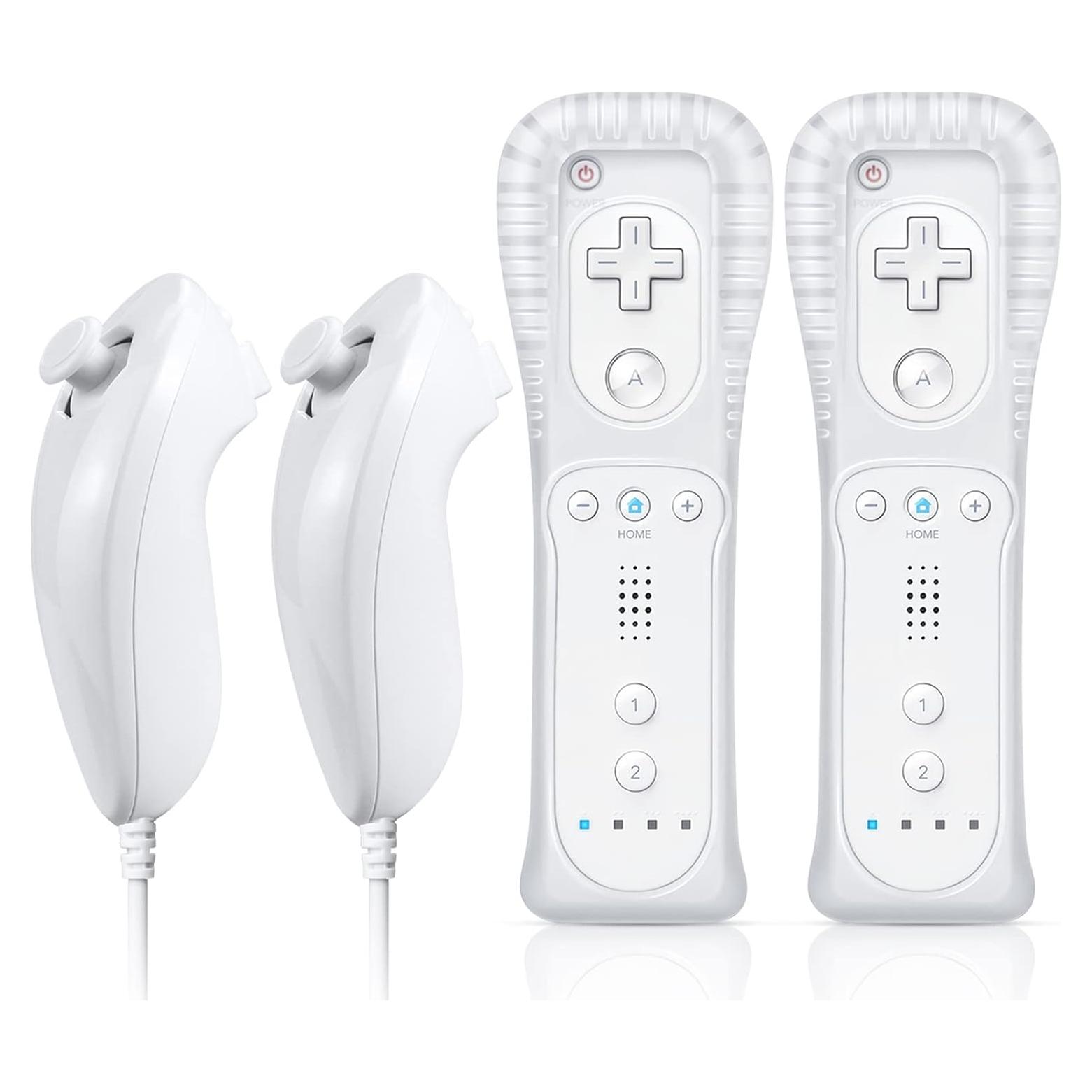 Controlador FASIGO Wii con Nunchuck - Paquete de 2