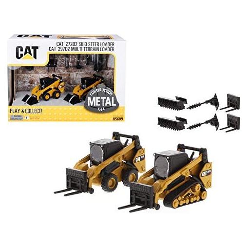 Juego 2 Cargadoras de Oruga CAT 1:64 Diecast Masters