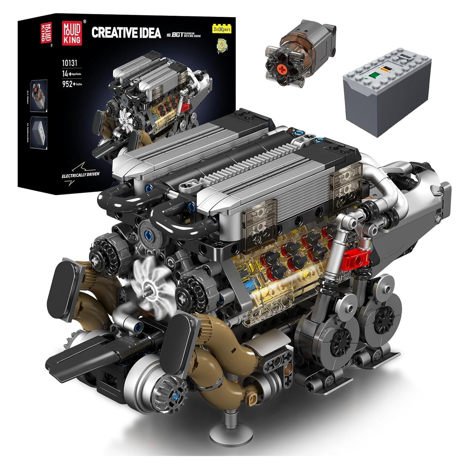 Mould King Motor V8 W16 952 Piezas Juguete STEM
