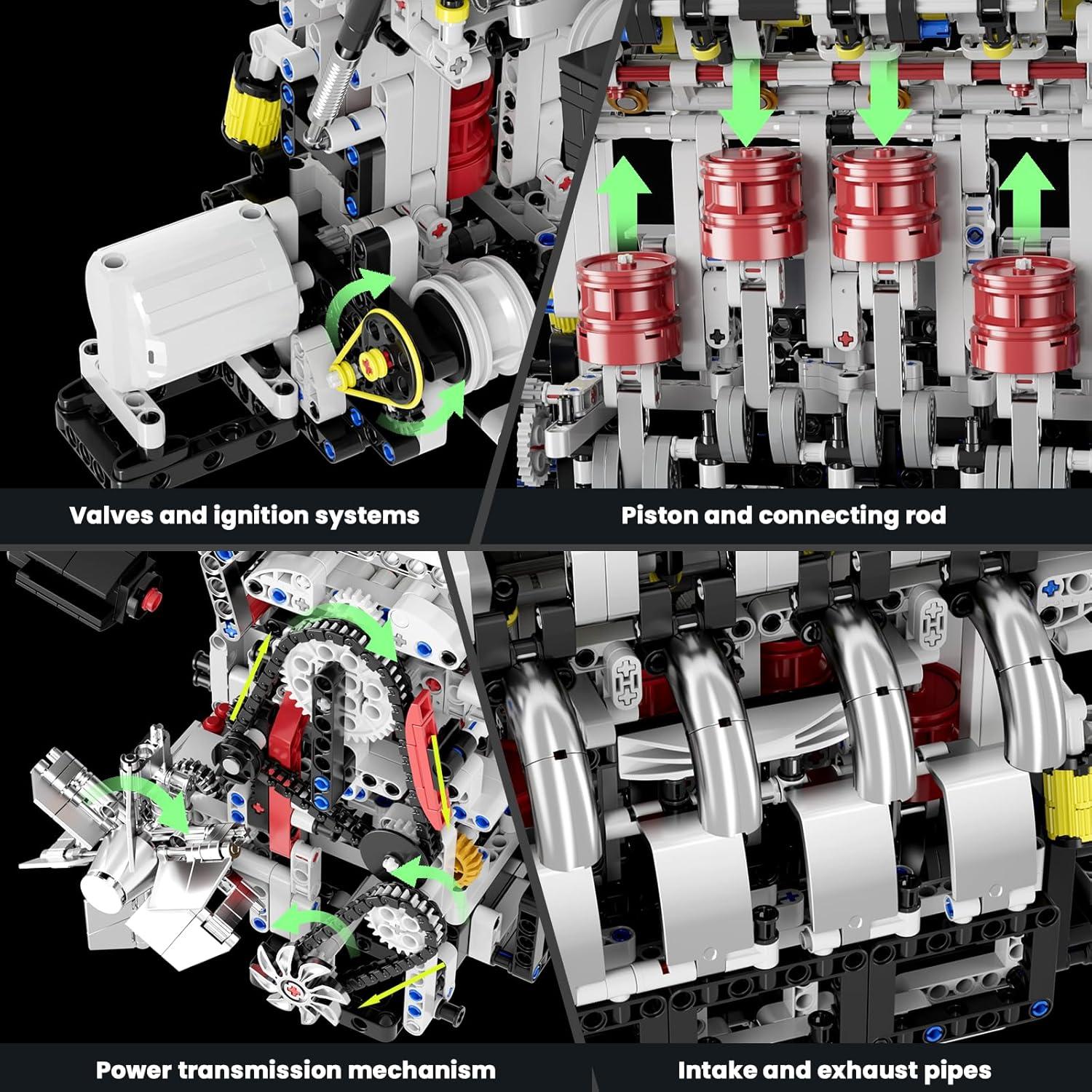 Mould King Motor L4 1787 Piezas Kit de Construcción STEM