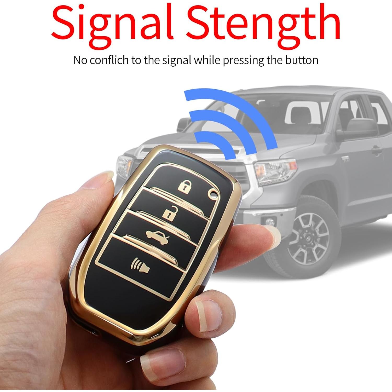 Funda de Llave Toyota Hoespen TPU 2019-2024 Venza RAV4