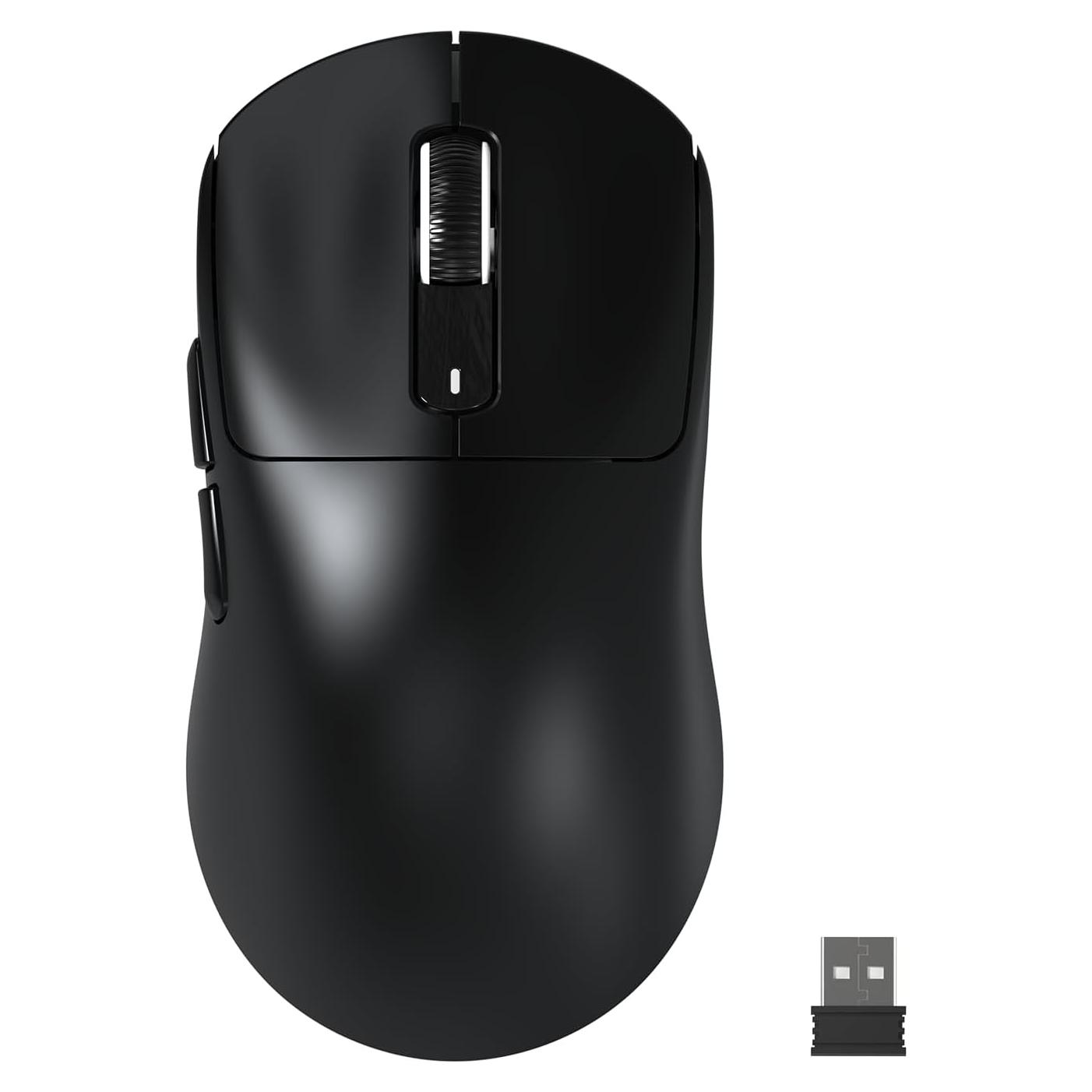 Ratón Inalámbrico MANBASNAKE X3MAX 49g, 42K DPI, Negro