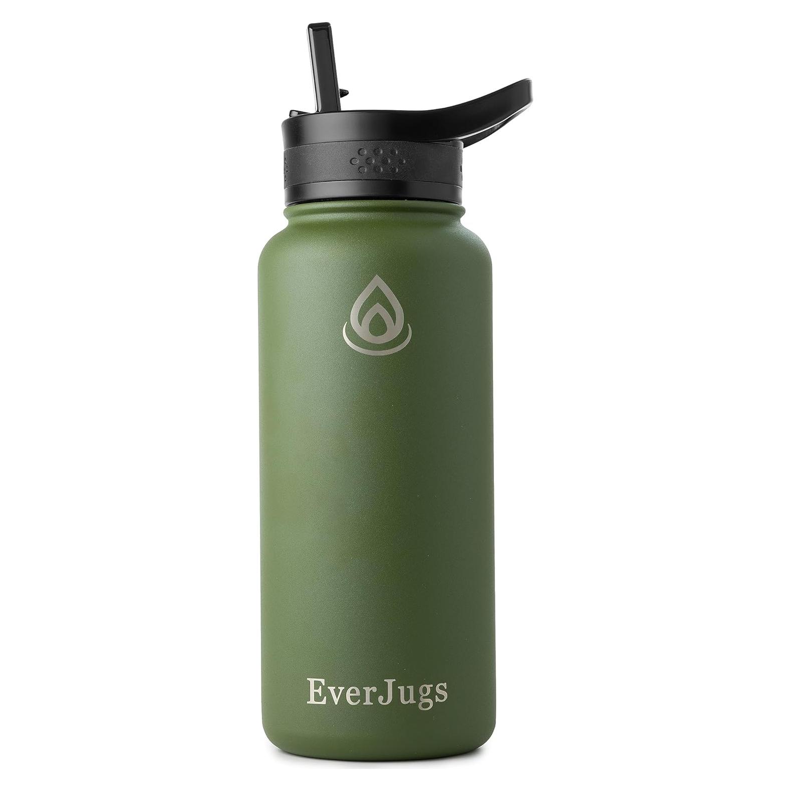 Botella de Agua EverJugs 0.95L Boca Ancha Acero Inoxidable