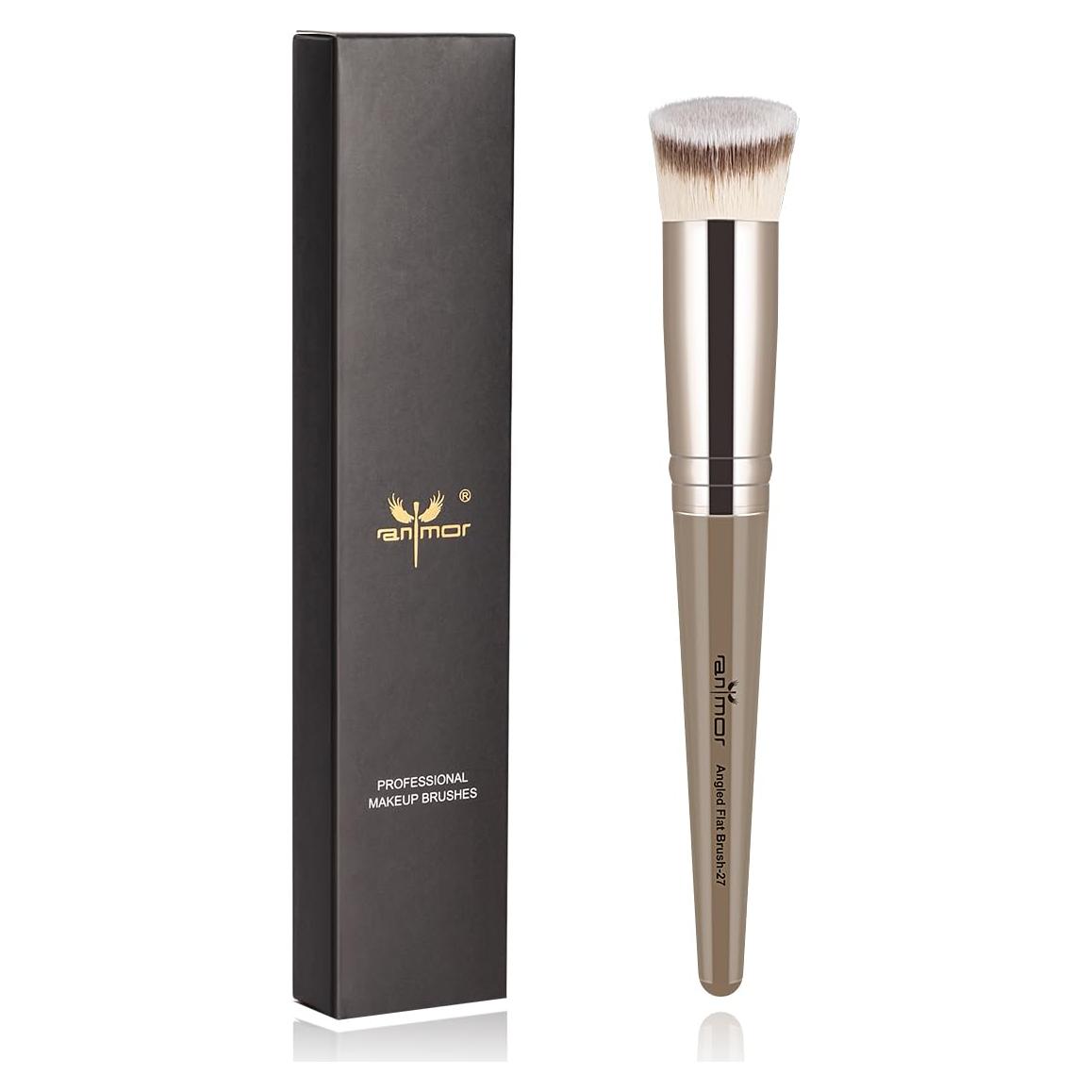 Brocha Kabuki Angulada Anmor #0112-27 para Maquillaje Facial