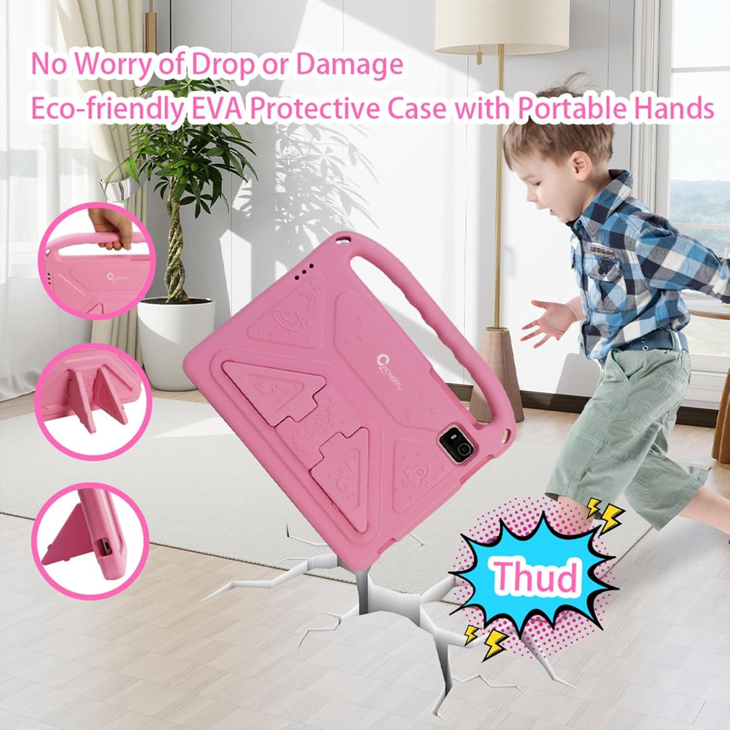 Tableta para Niños CWOWDEFU 10.1" Android 14 Rosa 8GB+128GB