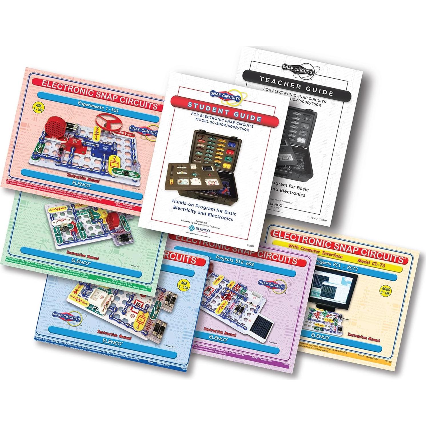 Kit Electrónico Snap Circuits SC-750R + Guía Educativa