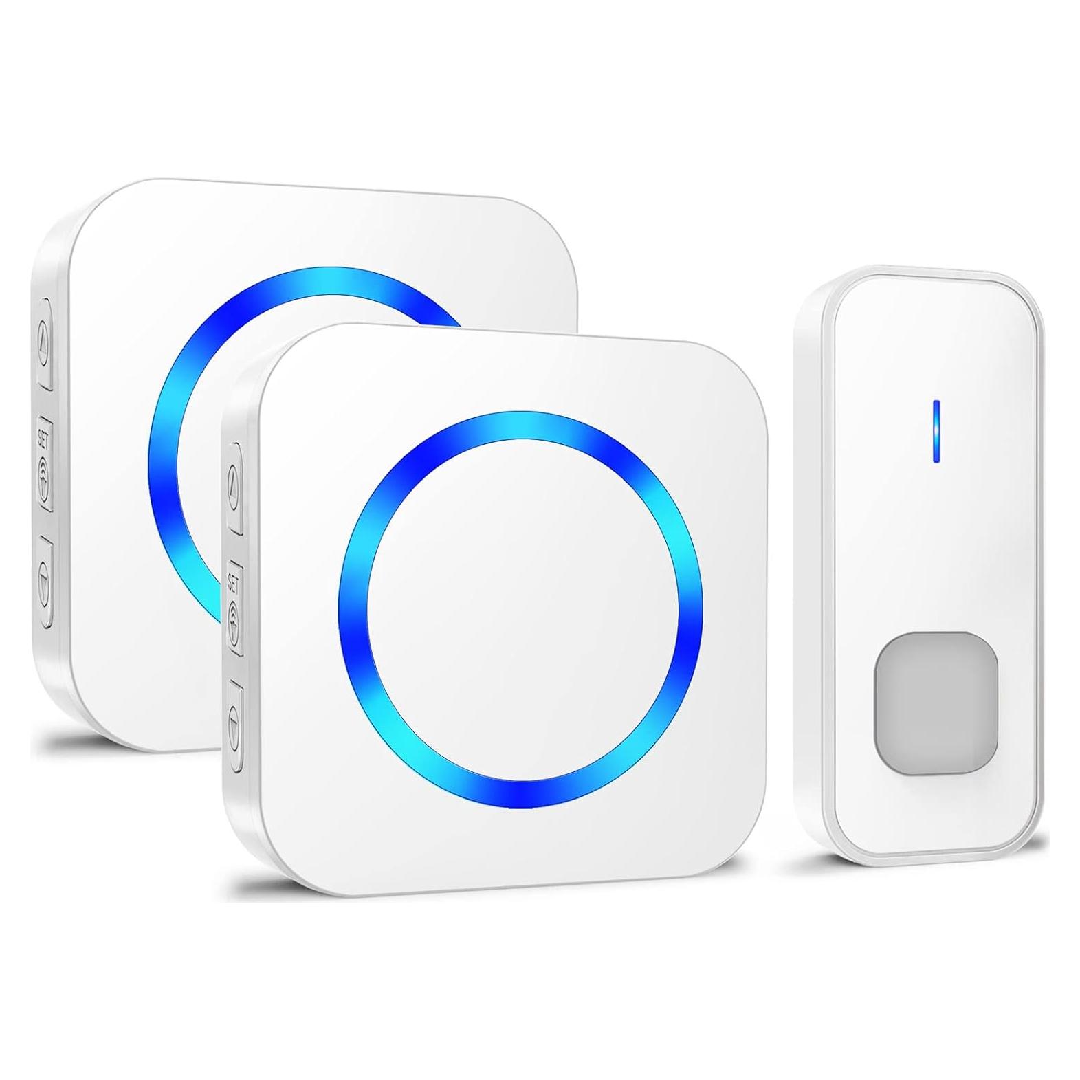 Timbre Inalámbrico SURFOU con 2 Receptores IP55 55 Tonos