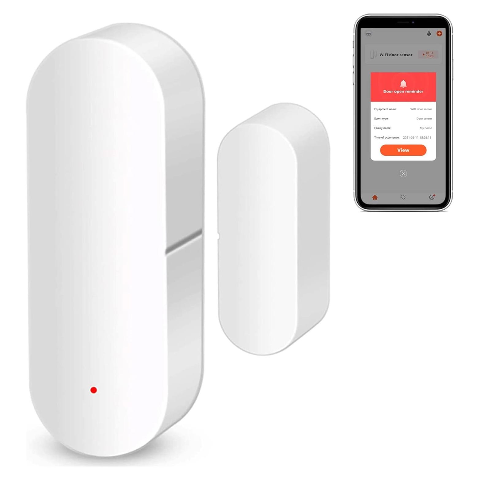 Sensor de Puerta y Ventana WiFi Gaoducash Inalámbrico con Alertas