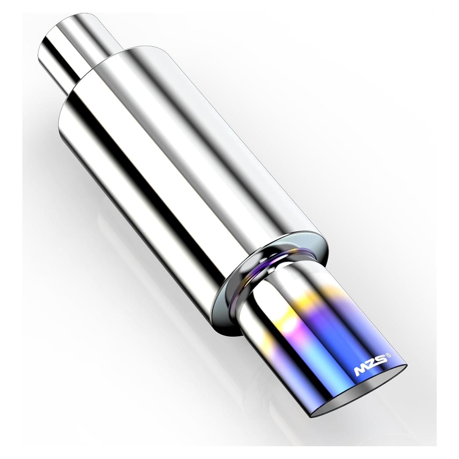 Silenciador de Escape MZS Acero Inoxidable 2" Entrada 3" Salida