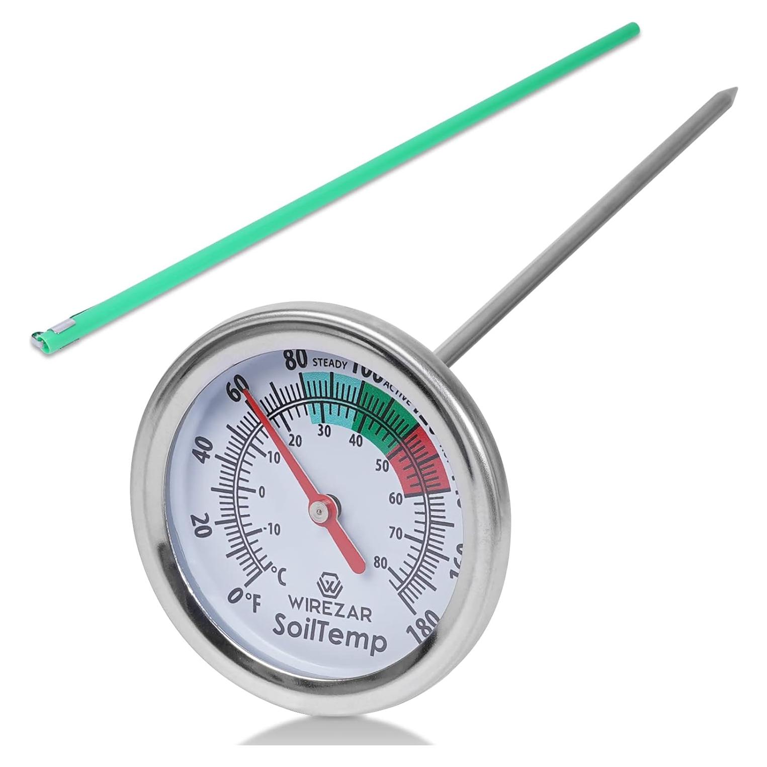 Termómetro de Compost Yogyro Acero Inoxidable 16 cm