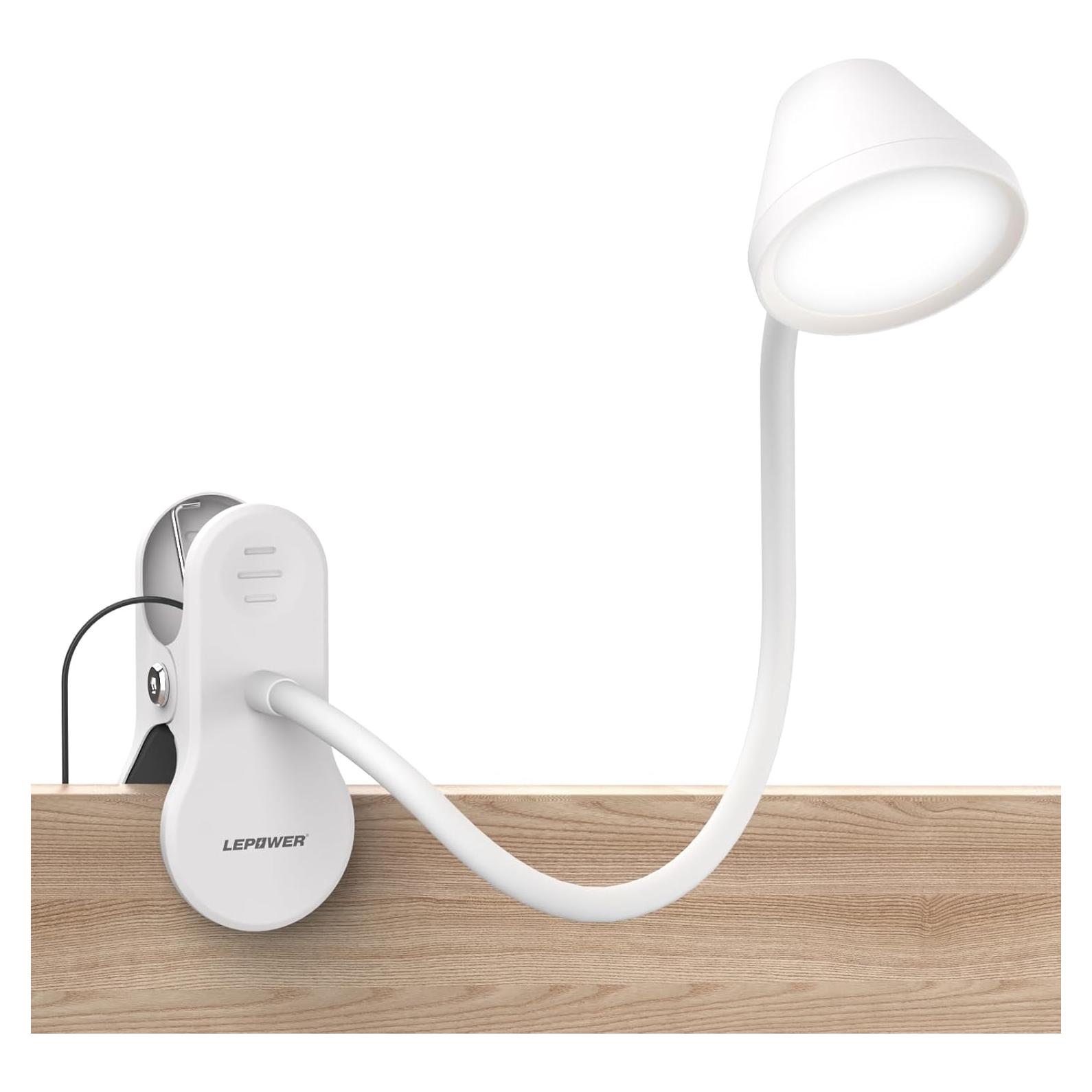 Luz de Clip LEPOWER CL-20 Regulable 300LM Blanco