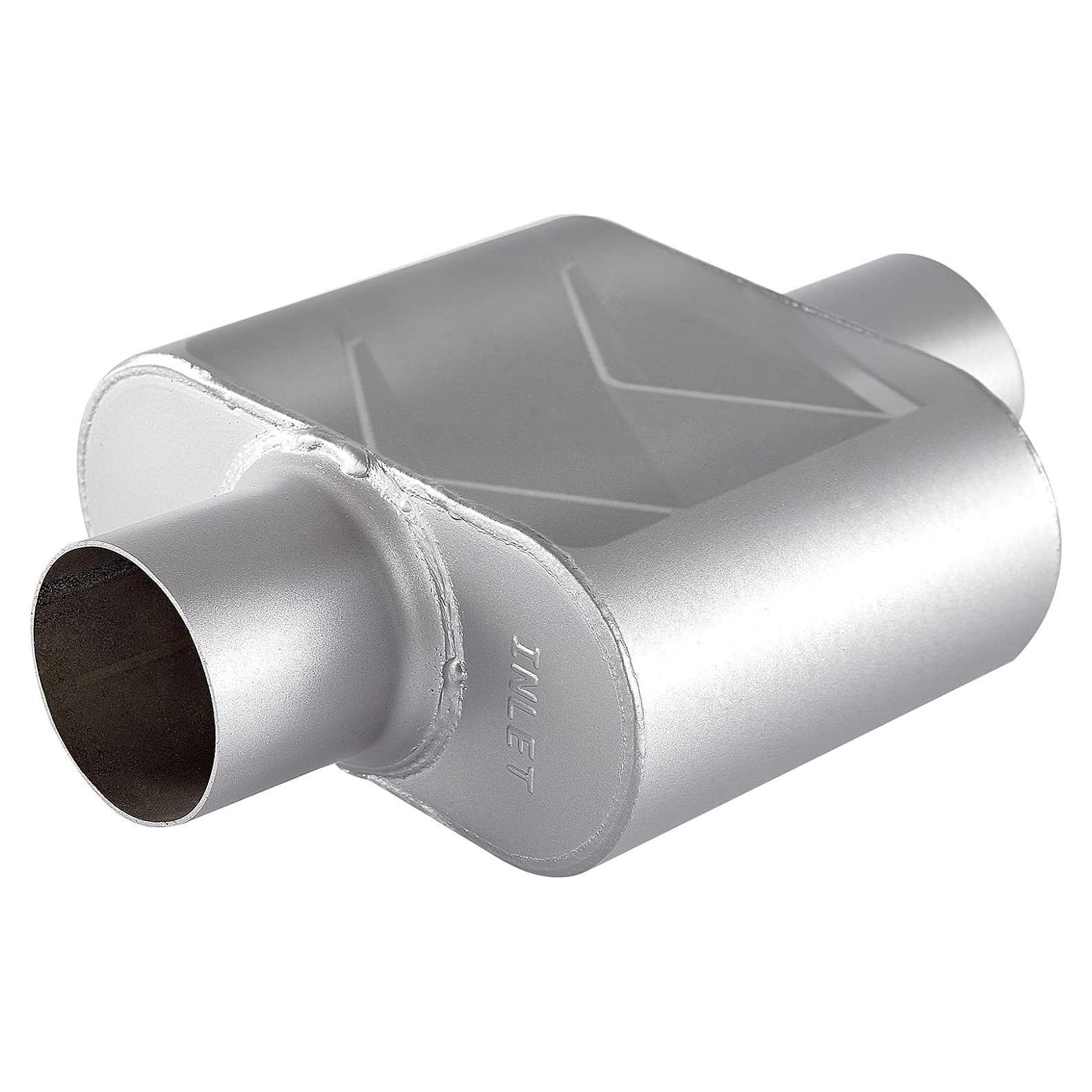 Silenciador de escape ELSHINE ovalado 33 cm anticorrosivo