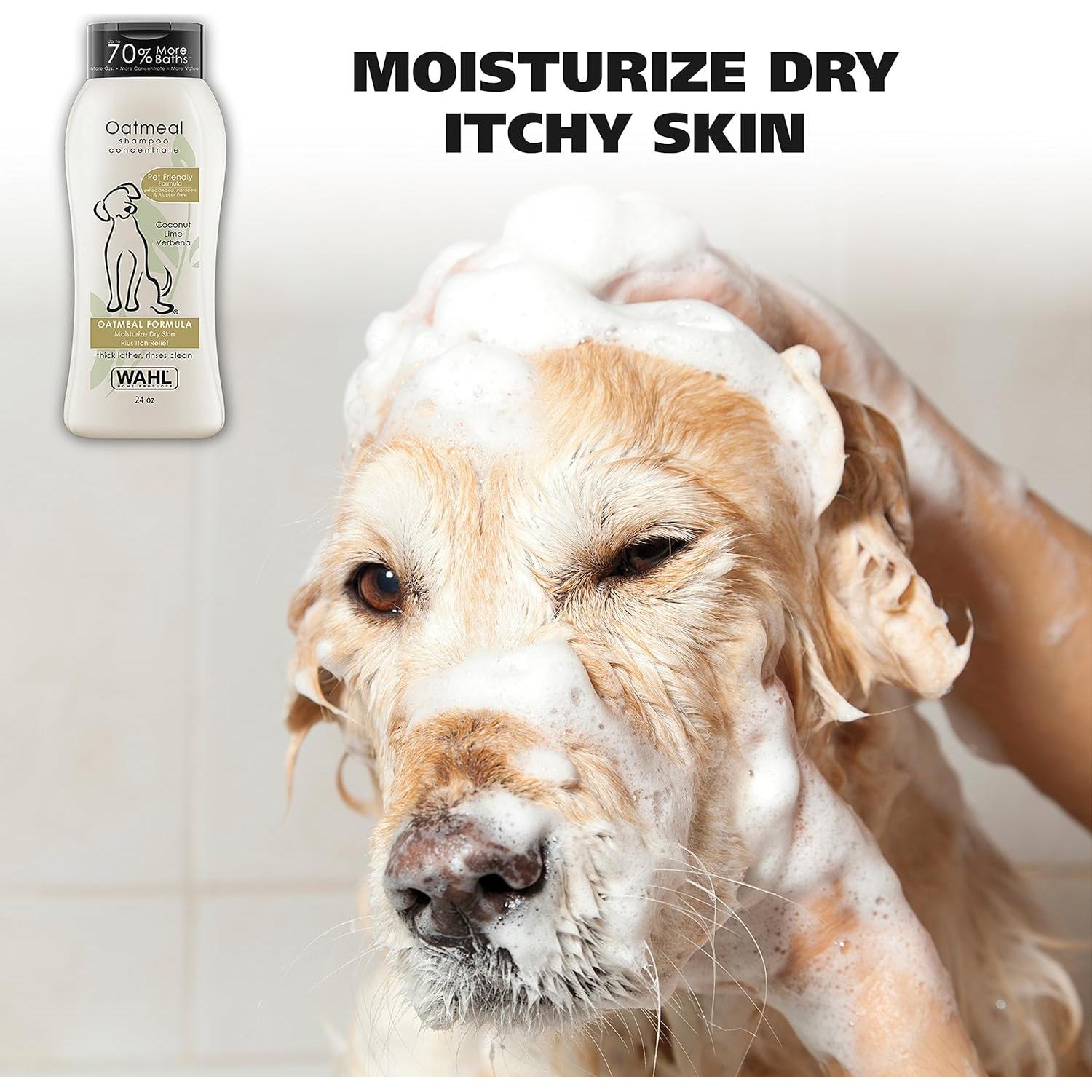 Champú para perros Wahl 24 Oz - Fórmula de avena y coco