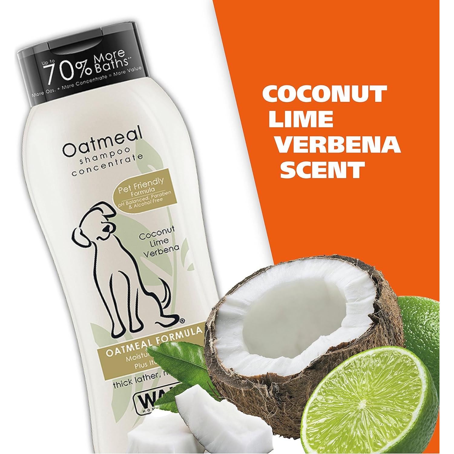 Champú para perros Wahl 24 Oz - Fórmula de avena y coco