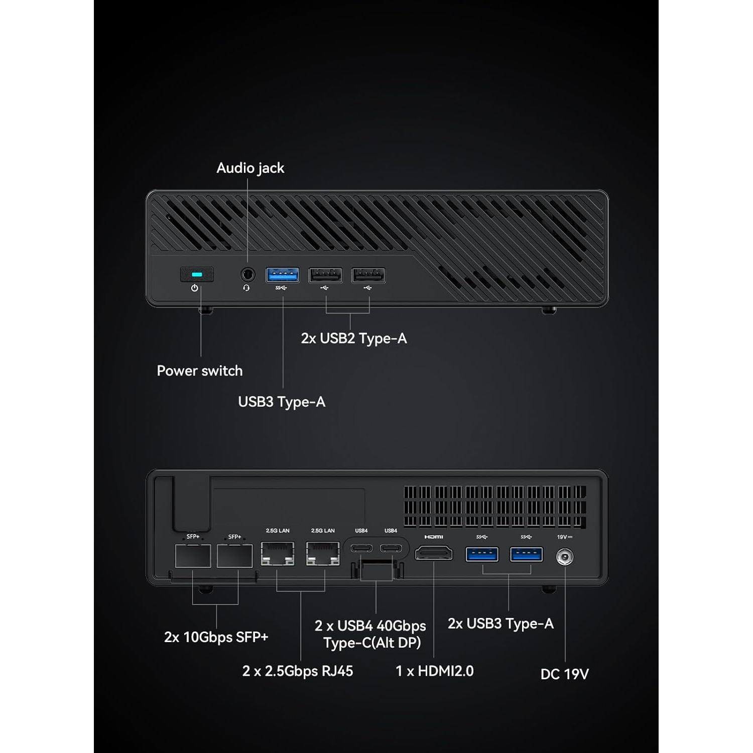 MINISFORUM Mini PC MS-01 i5-12600H 16GB RAM 2.73kg