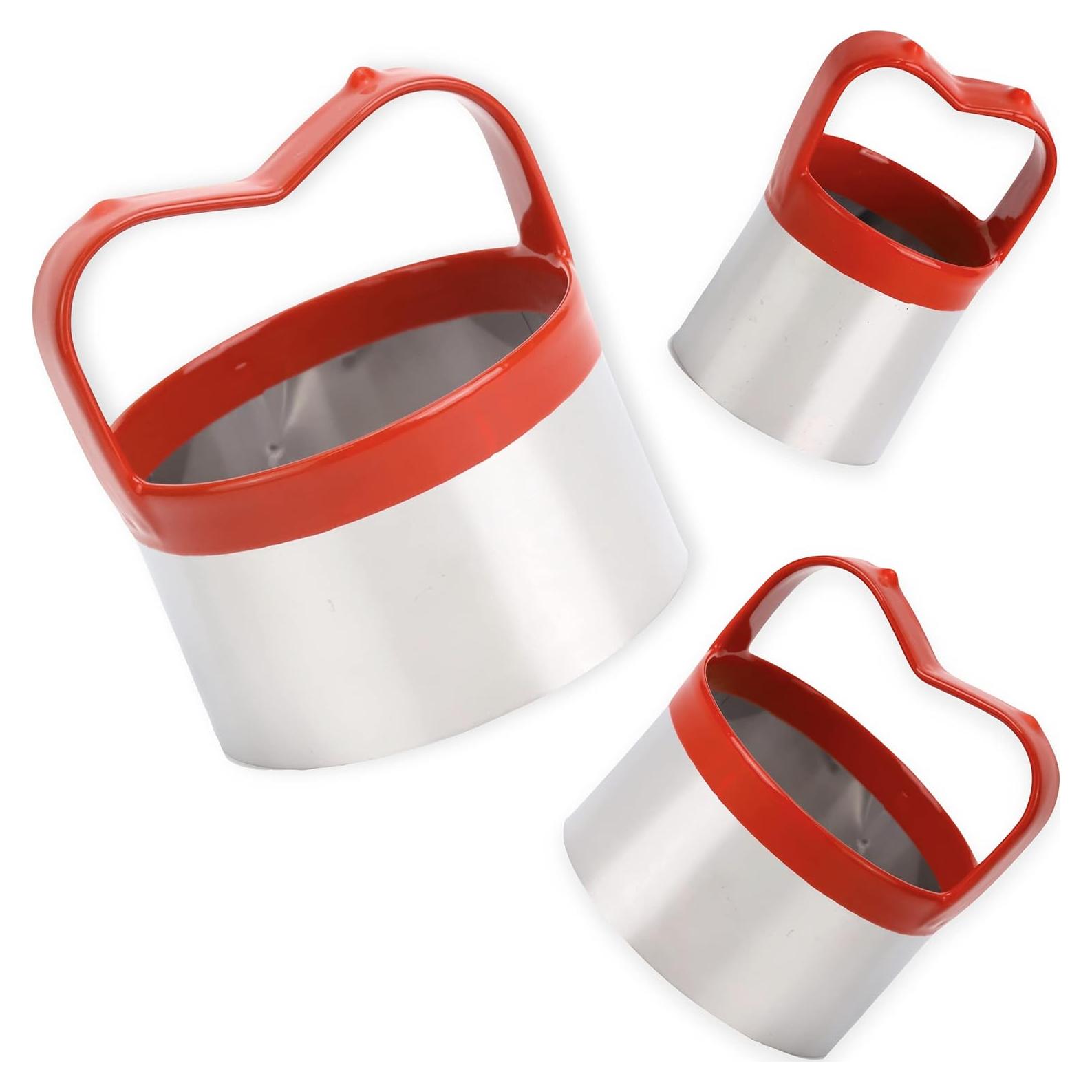 Juego de 3 Cortadores de Galletas Redondos COOKIEQUE - Acero Inoxidable