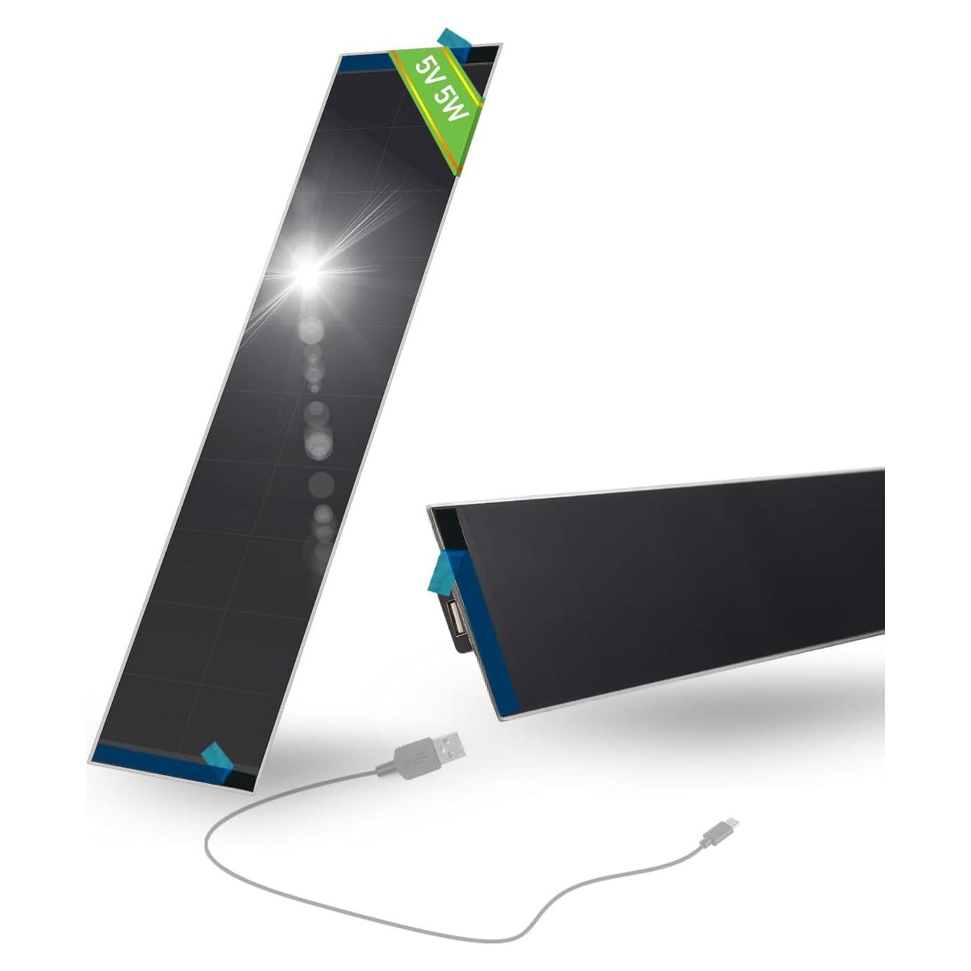 Panel Solar USB HUIYEETEX 5V 5.5W Monocristalino