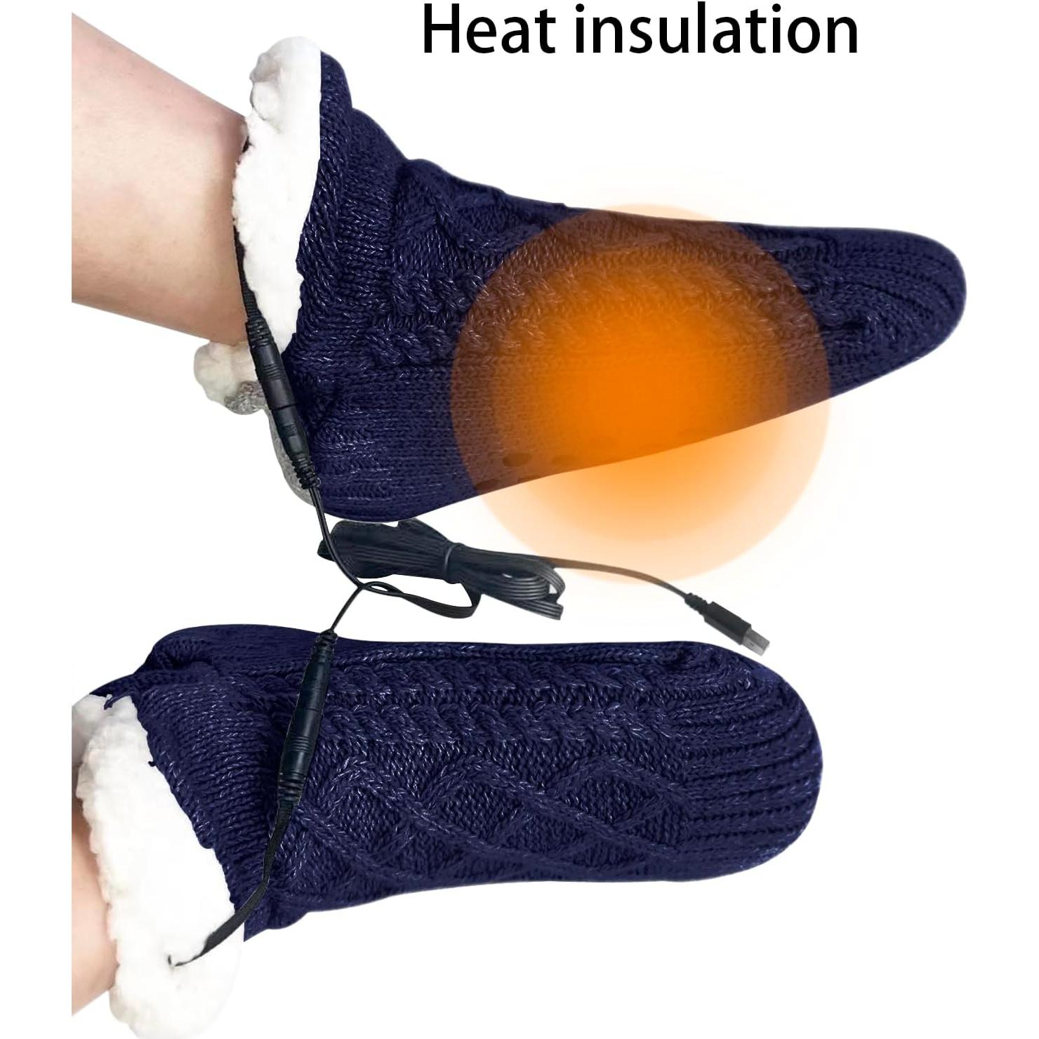 Calcetines Térmicos Eléctricos Beisto USB para Hombres y Mujeres