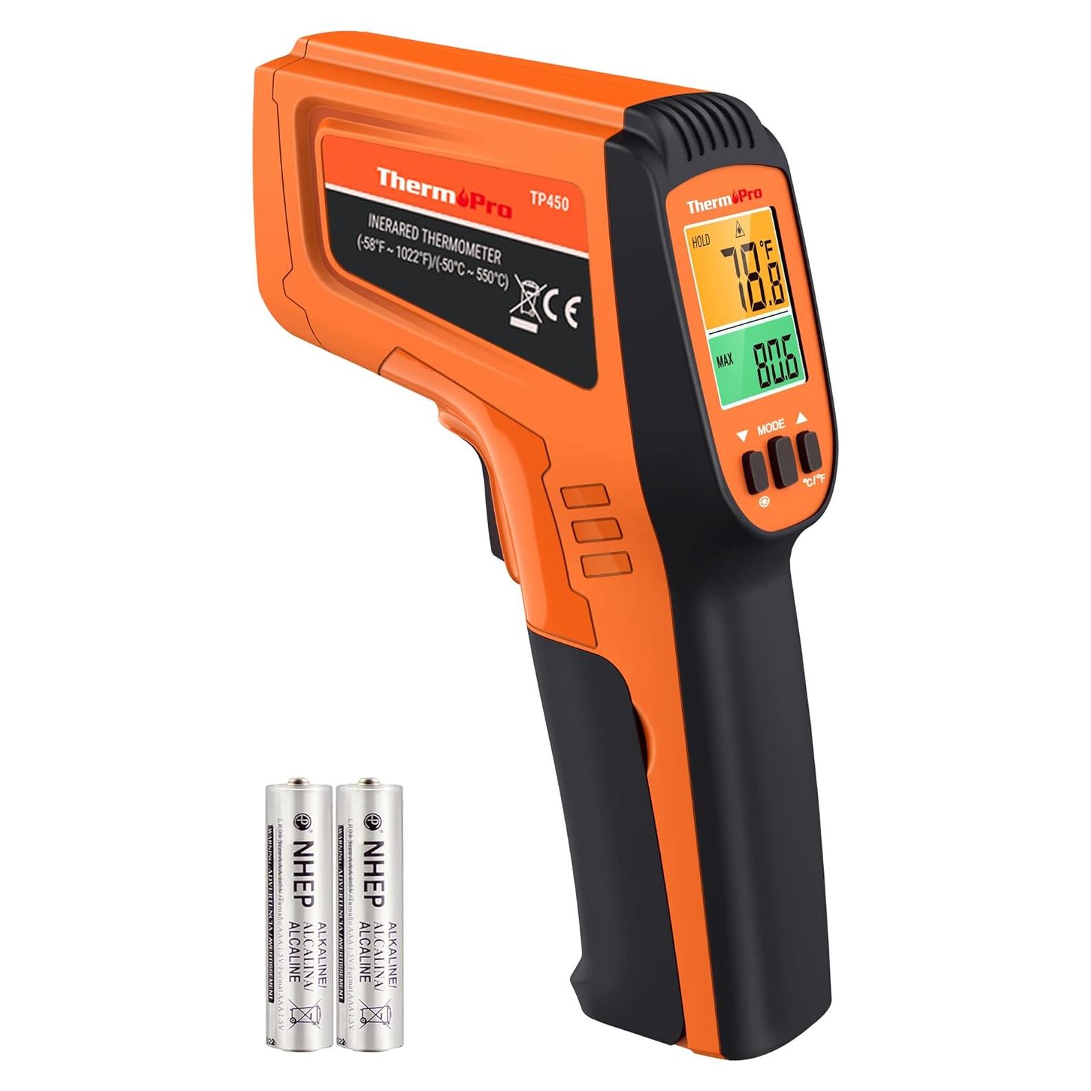 Termómetro Infrarrojo ThermoPro TP450 Doble Láser -50 a 550°C