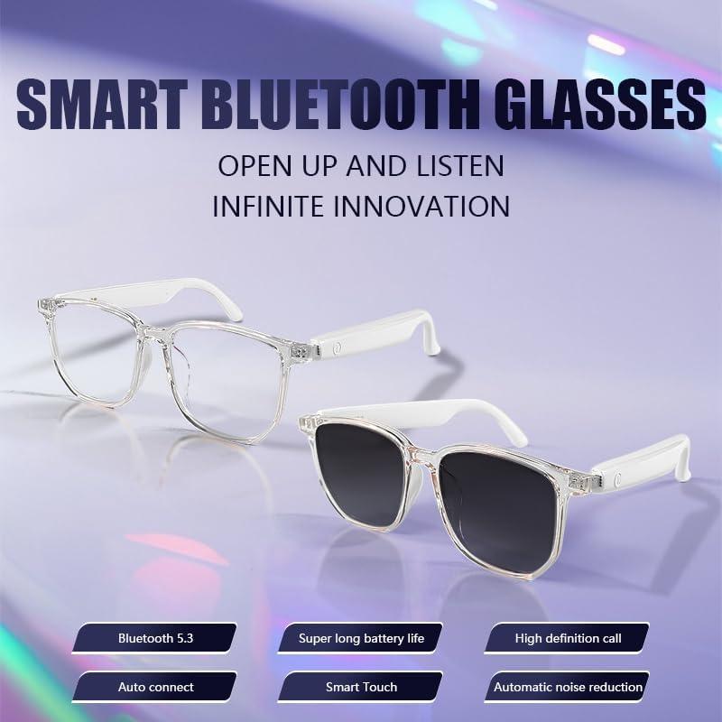Gafas Bluetooth Enzemit Anti-Luz Azul Lentes Claras Rosa