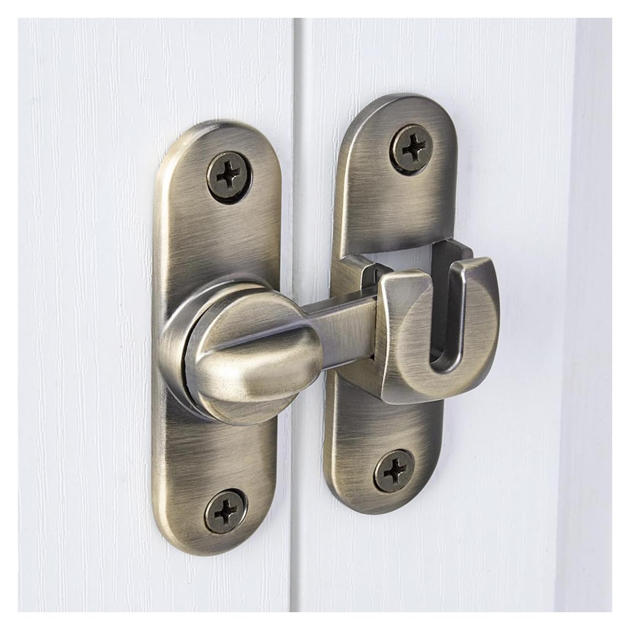 2 Pestillos de Puerta de Granero INIRET Bronce 90/180 Grados