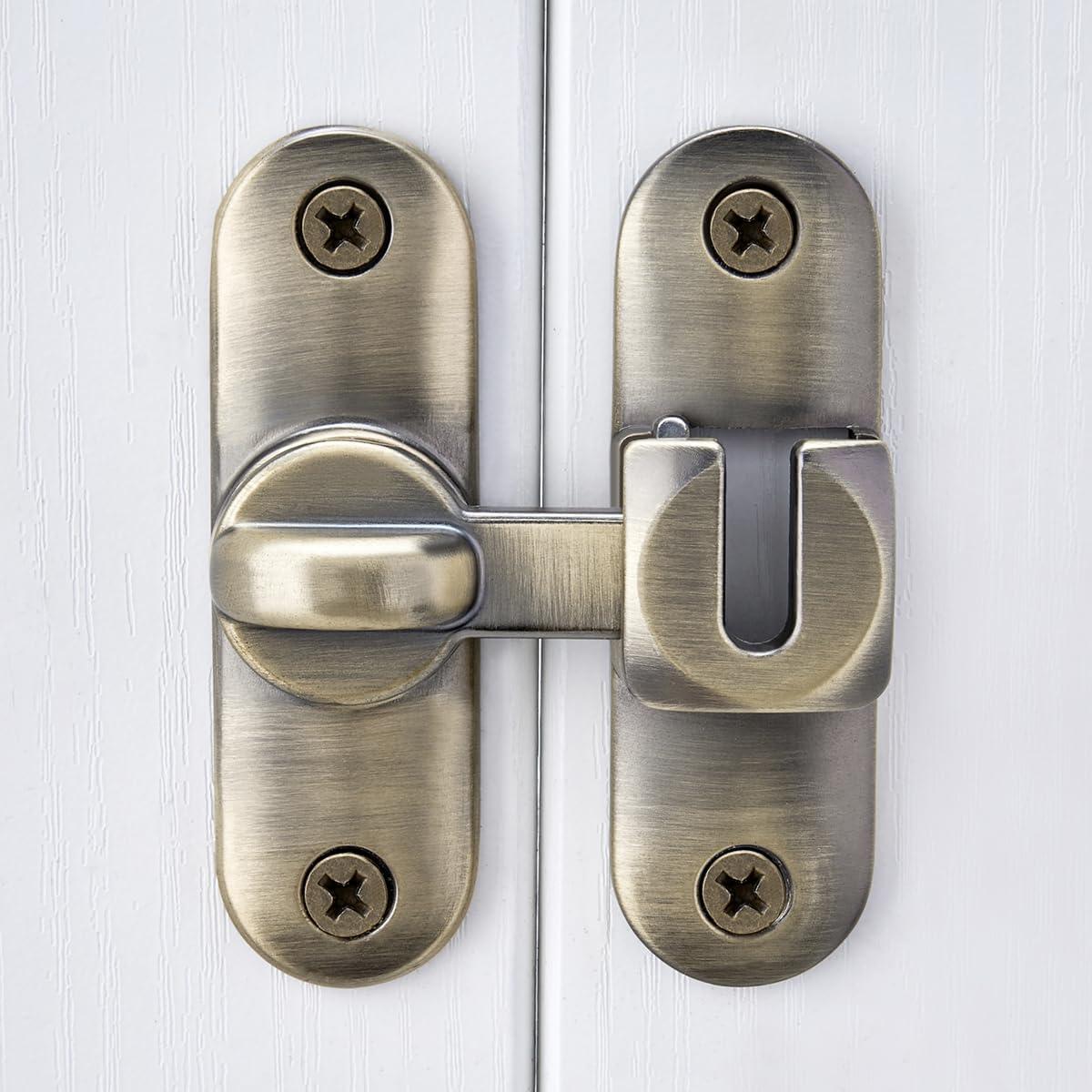 2 Pestillos de Puerta de Granero INIRET Bronce 90/180 Grados