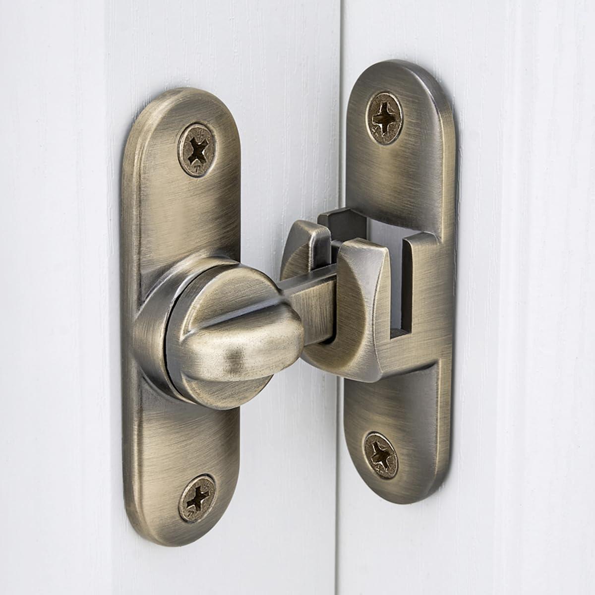 2 Pestillos de Puerta de Granero INIRET Bronce 90/180 Grados