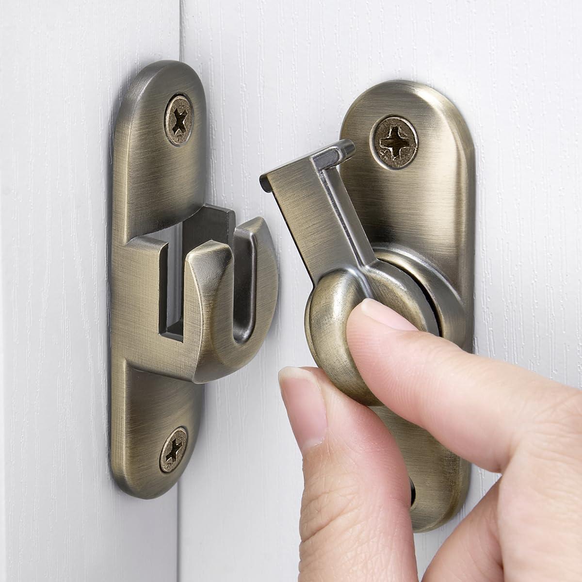 2 Pestillos de Puerta de Granero INIRET Bronce 90/180 Grados