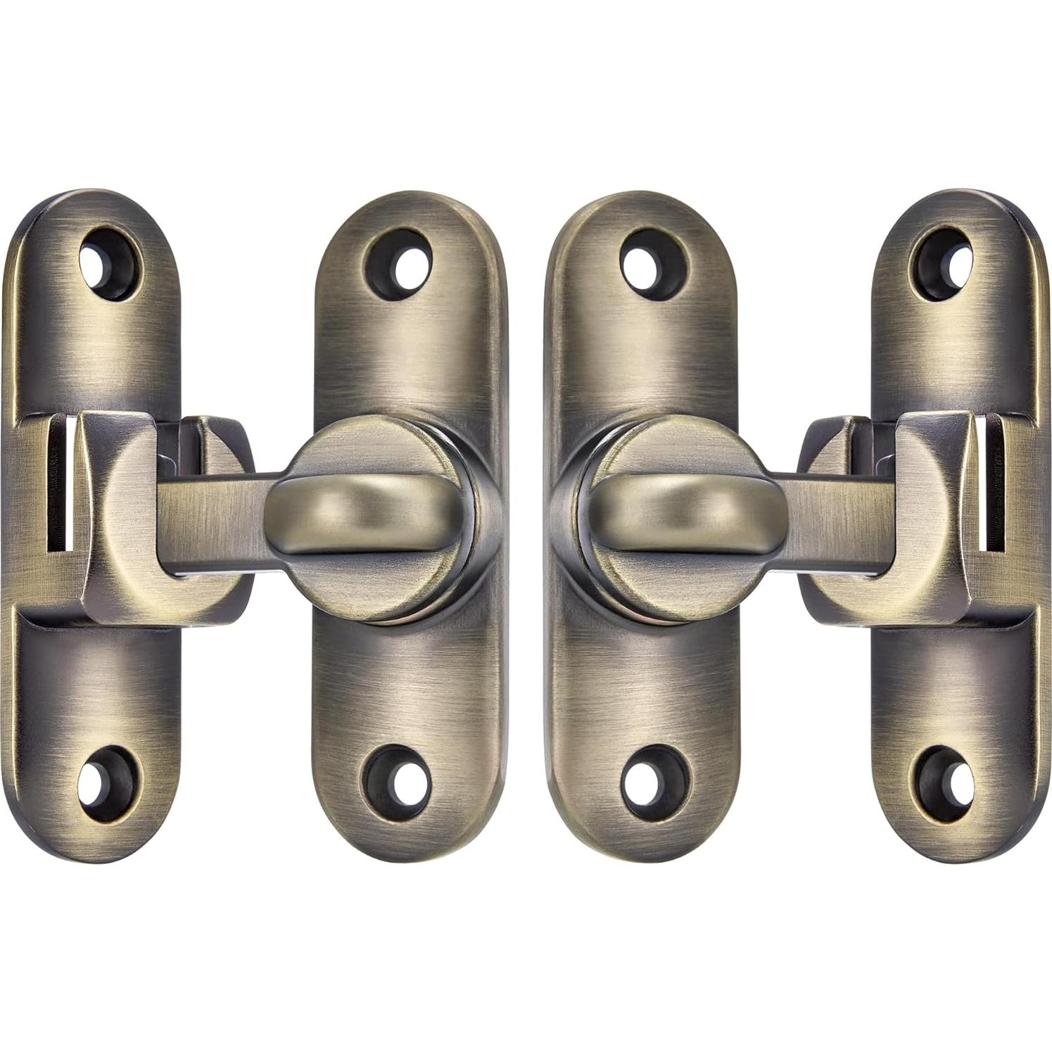 2 Pestillos de Puerta de Granero INIRET Bronce 90/180 Grados