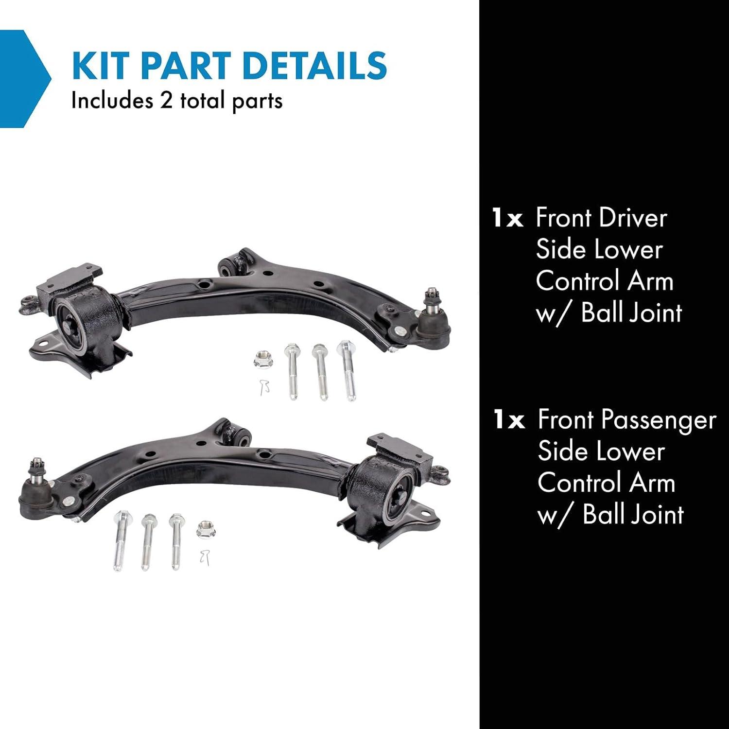 Brazo de Control Inferior TRQ PSA27154 con Rótula para Acura RDX 2013-2018