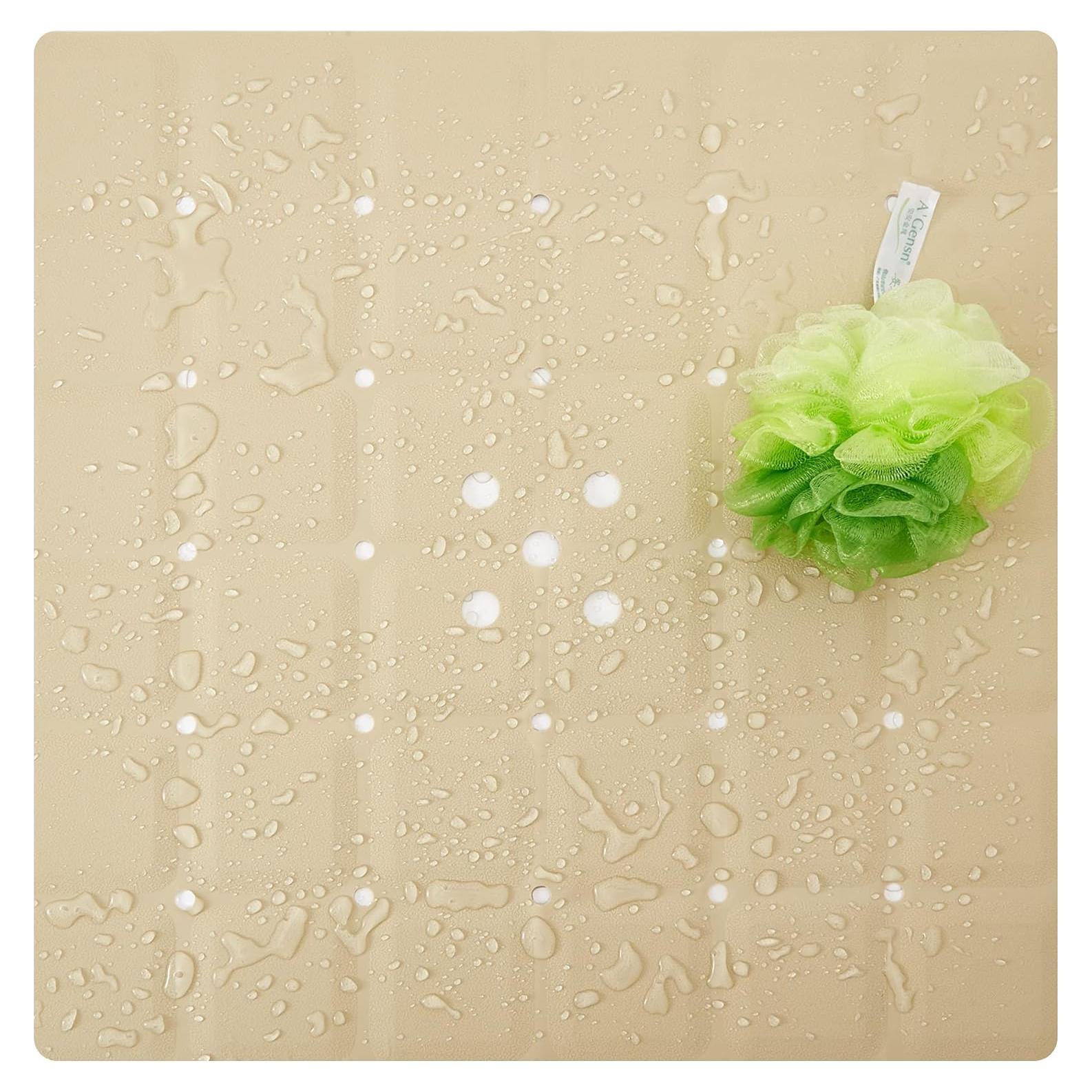 Alfombra de Ducha Antideslizante Webos 53x53 cm Beige