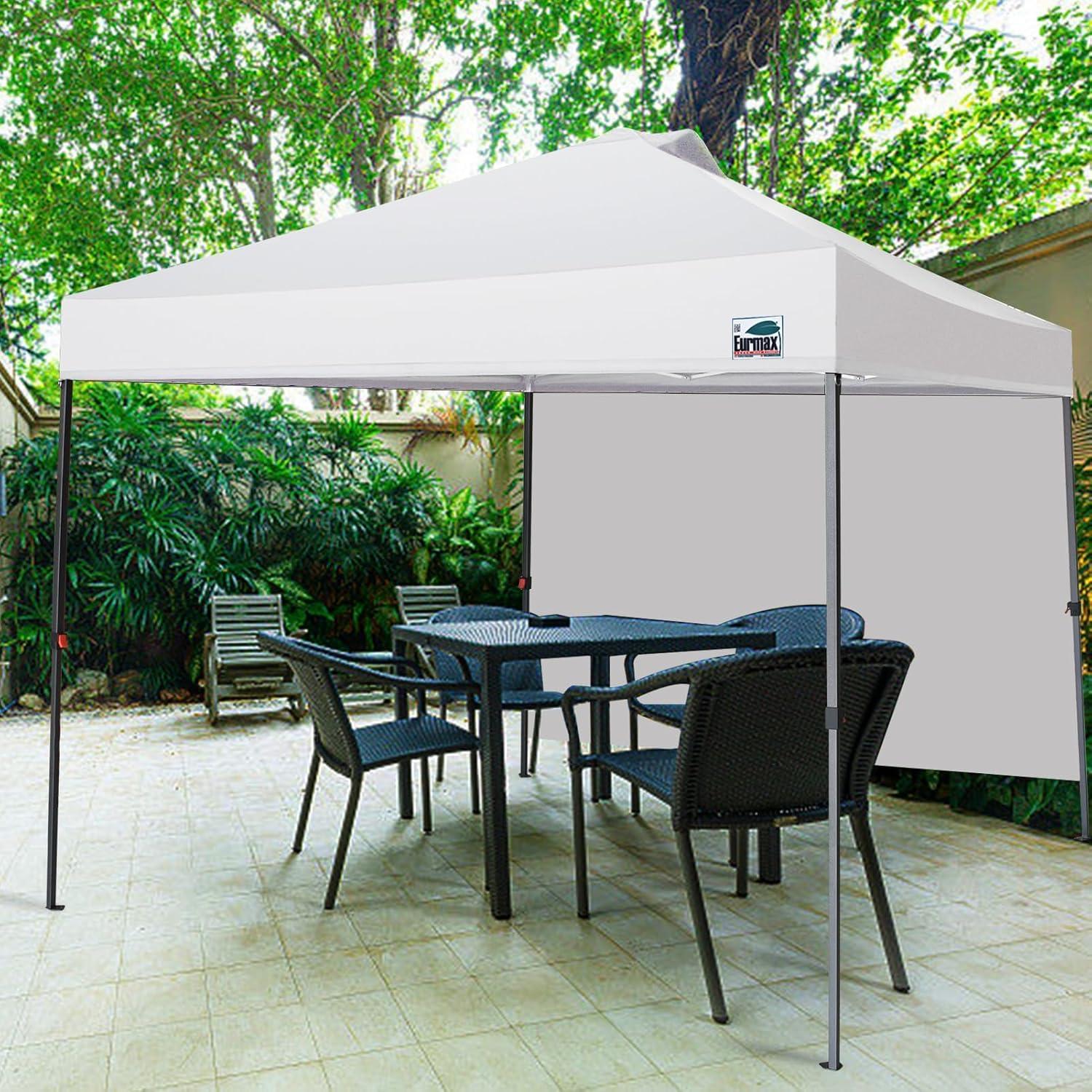 Carpa Plegable Eurmax 3.05x3.05m con Pared Lateral y Accesorios